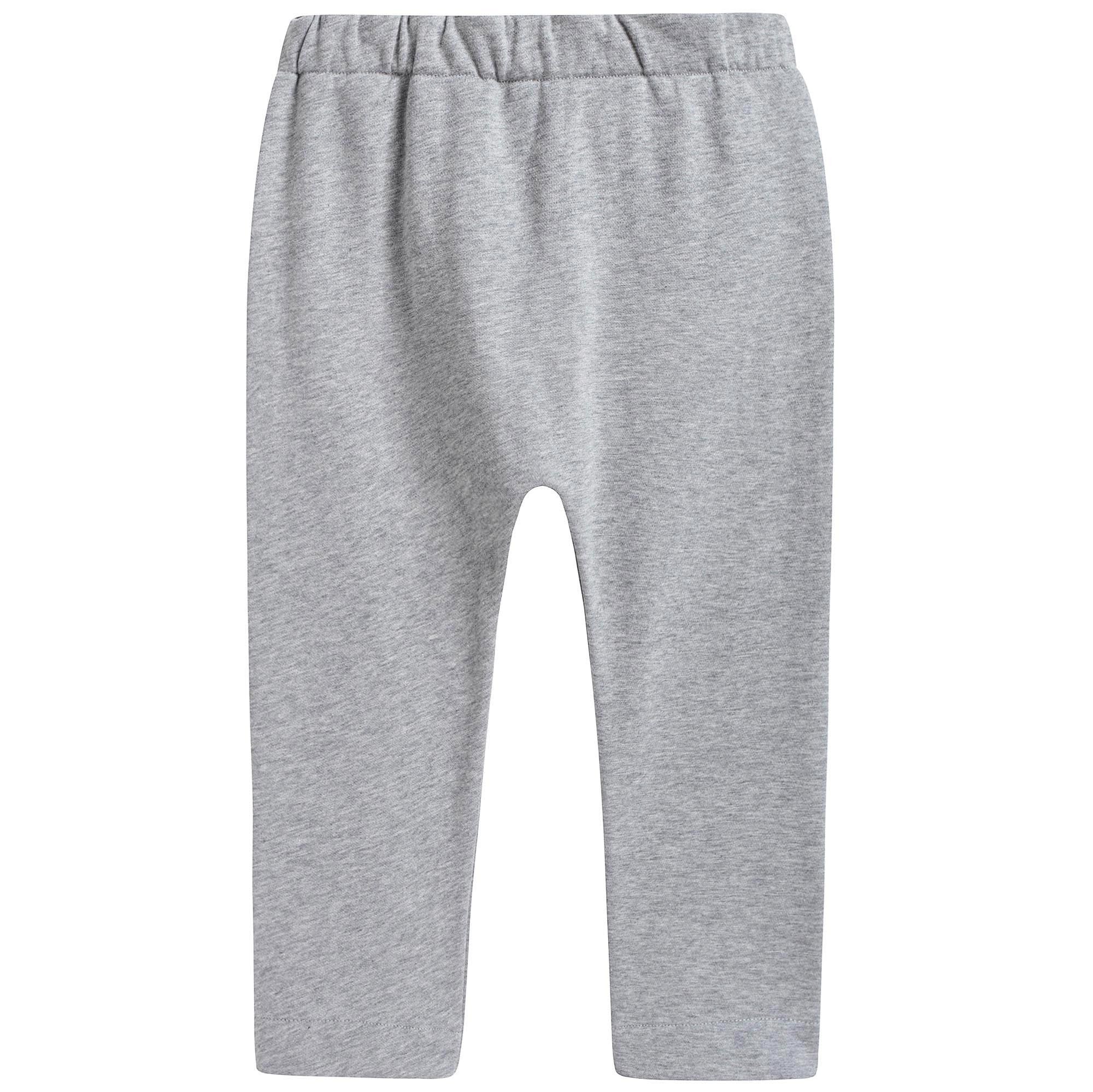 Girls Grey Cotton Trousers