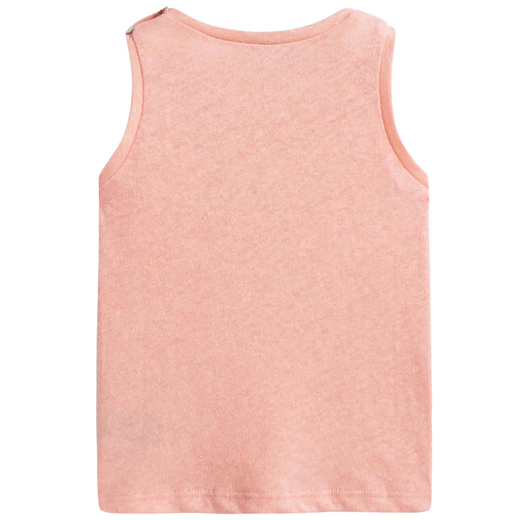 Baby Girls Pink Cotton Vest