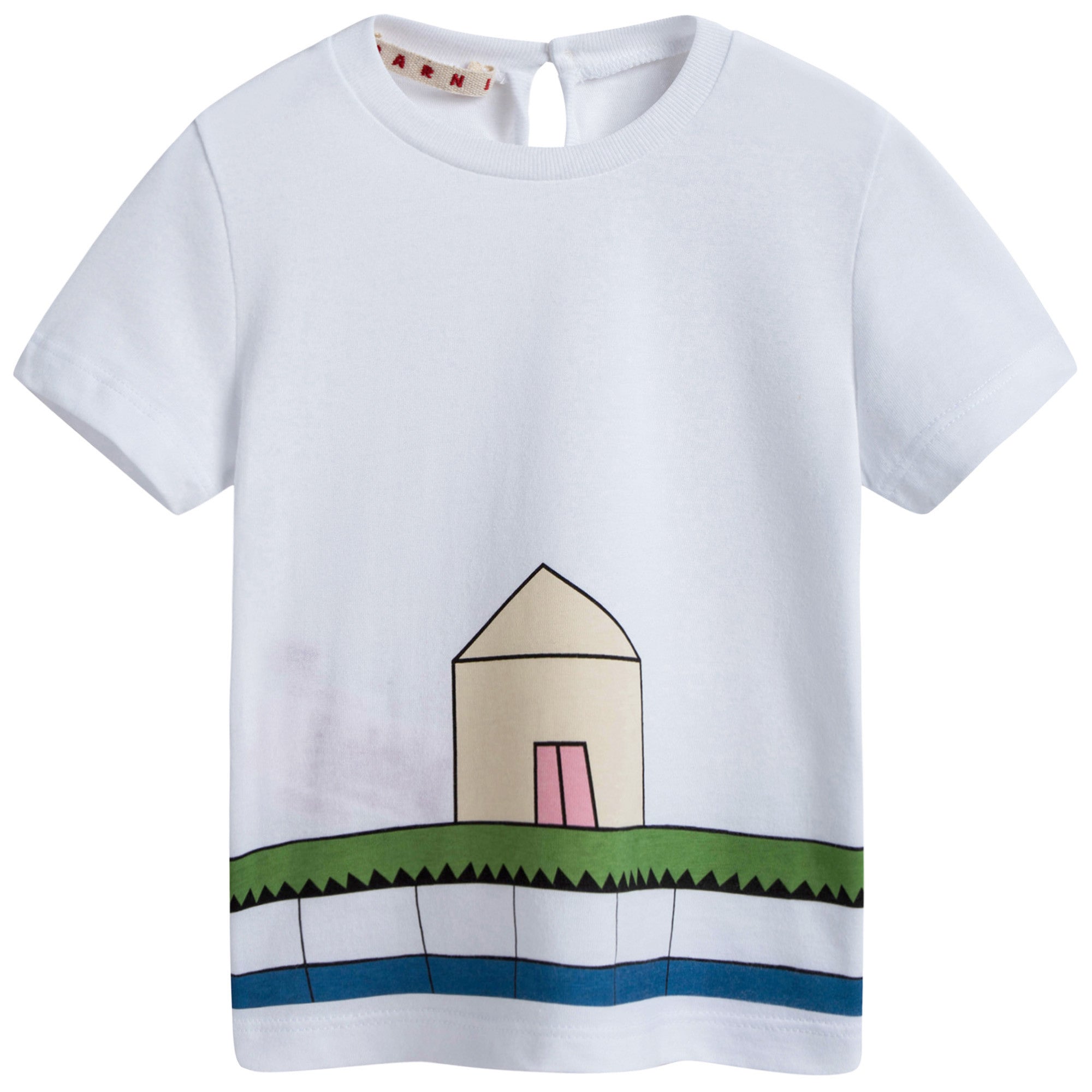 Baby Girls White House Printed Cotton T-shirt