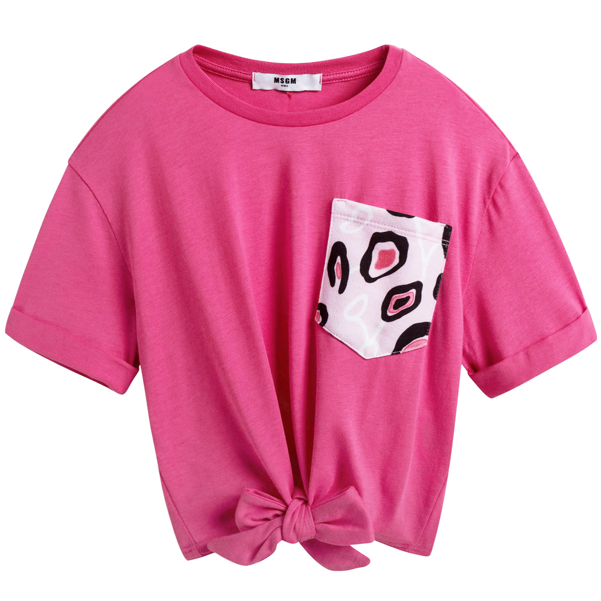 Girls Pink Cotton T-shirt