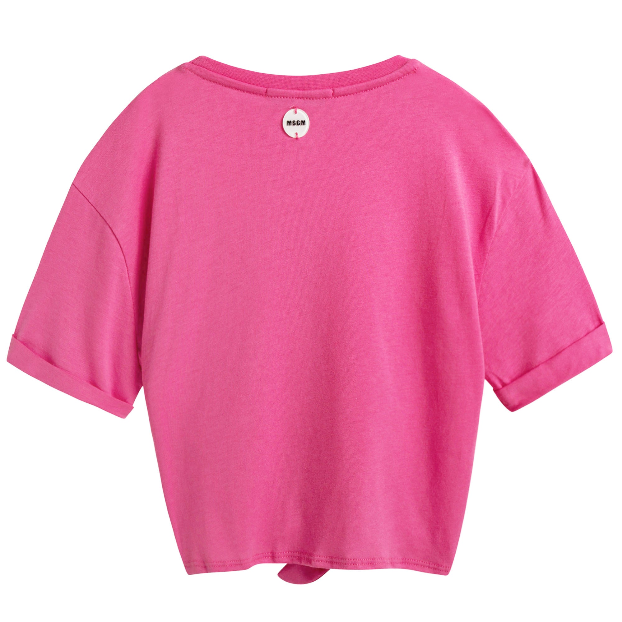 Girls Pink Cotton T-shirt