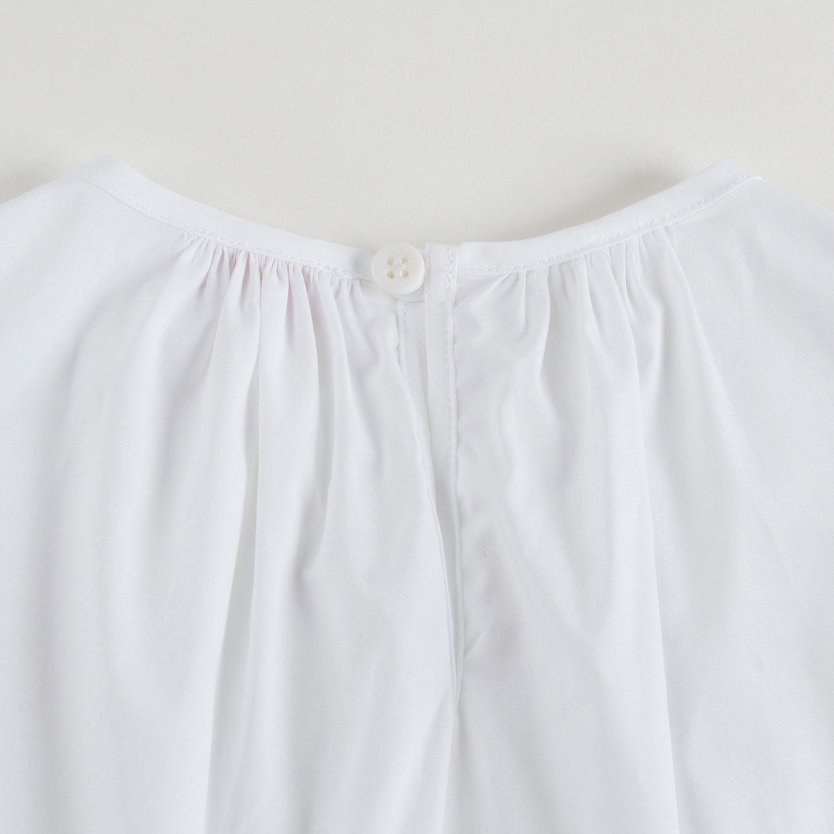 Girls White Cotton Ruffled Trims Blouse - CÉMAROSE | Children's Fashion Store - 5