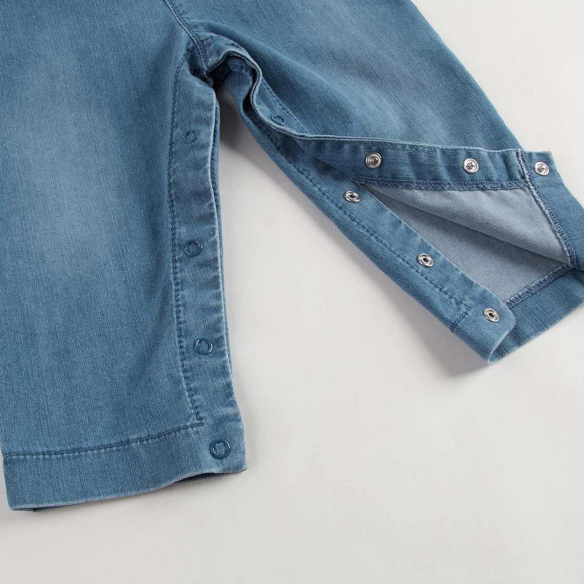 Baby Girls Blue Dungarees - CÉMAROSE | Children's Fashion Store - 4