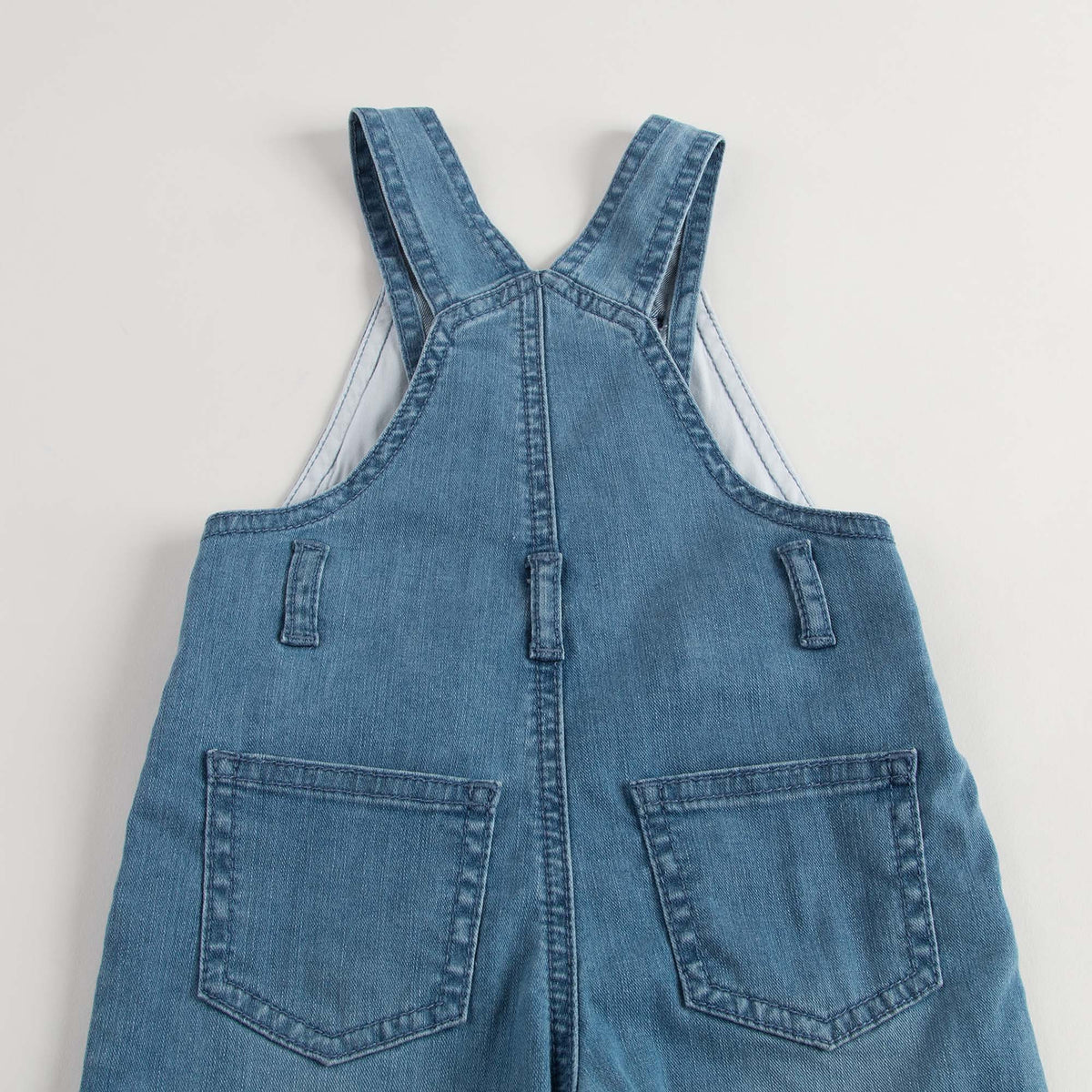 Baby Girls Blue Dungarees - CÉMAROSE | Children's Fashion Store - 5