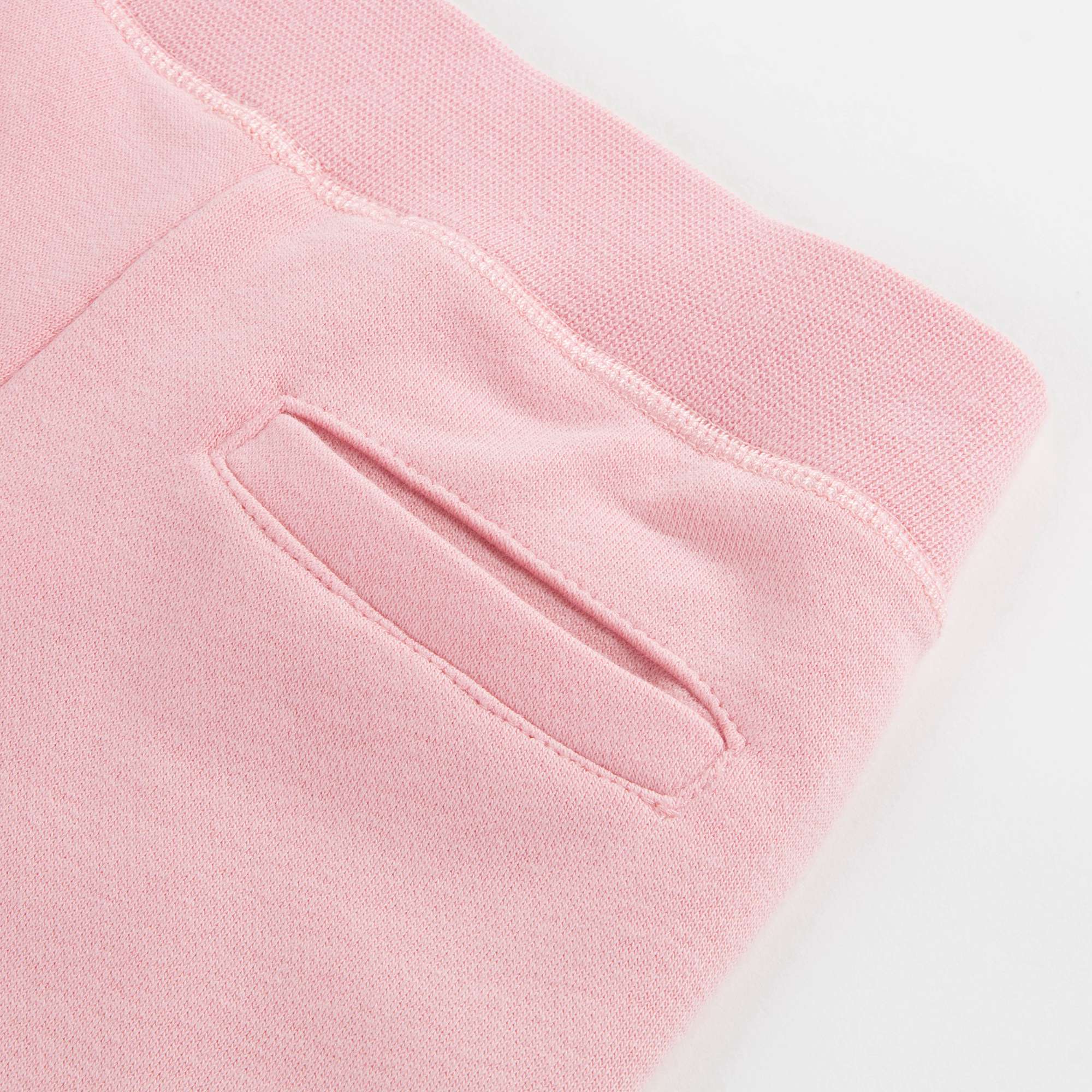 Girls Middle Pink Logo Cotton Trousers