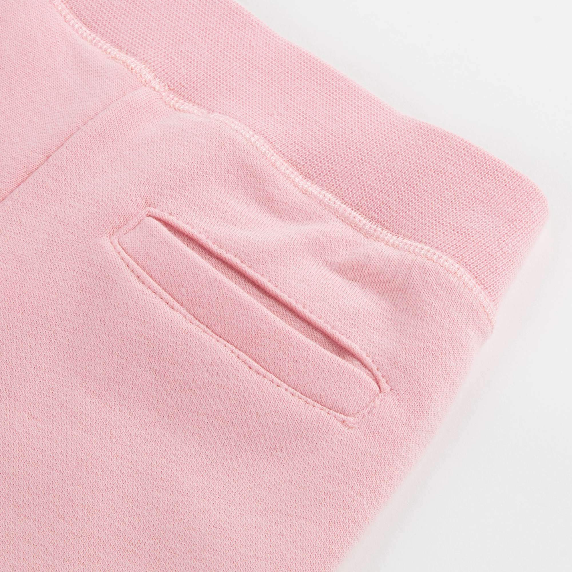 Girls Middle Pink Logo Cotton Trousers