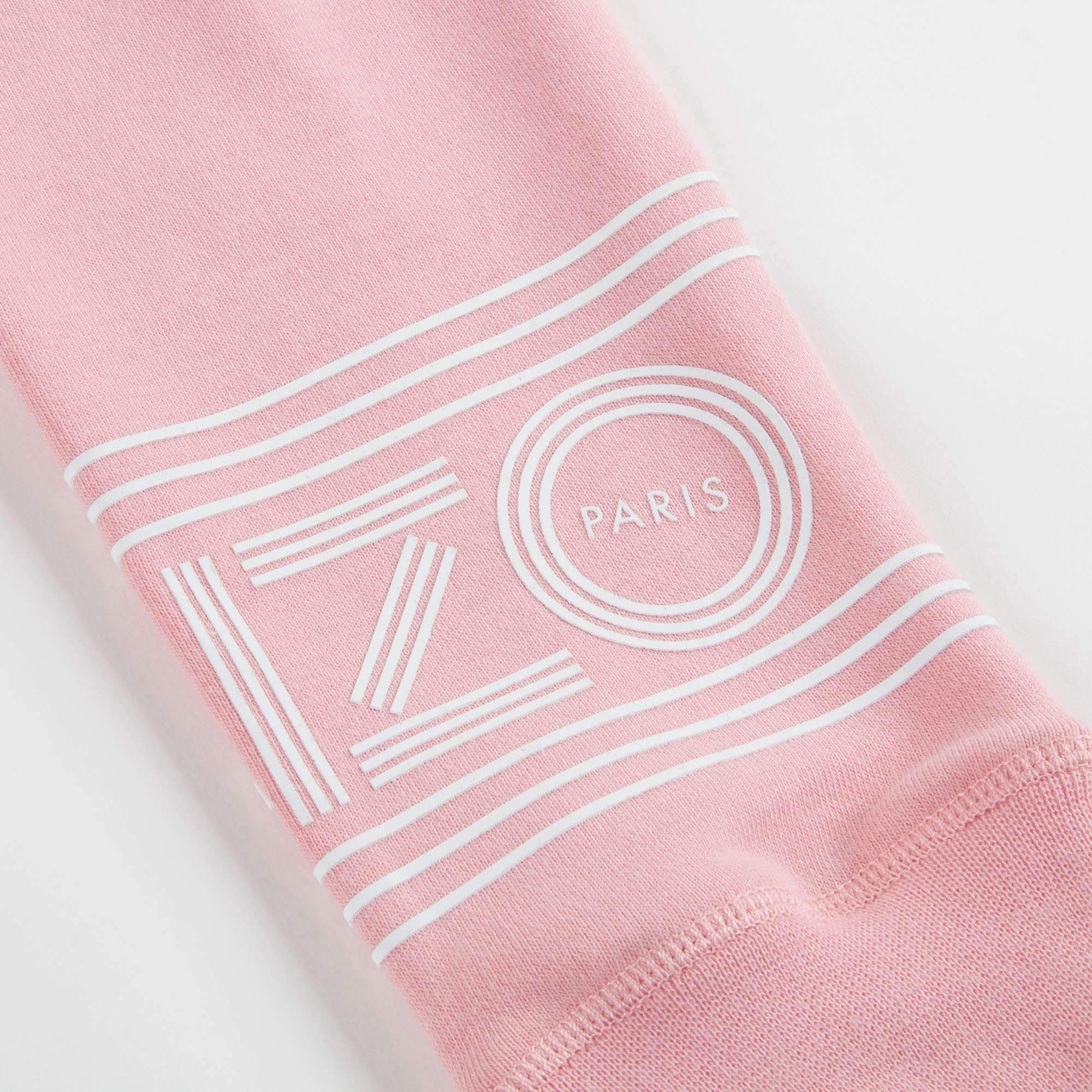Girls Middle Pink Logo Cotton Trousers