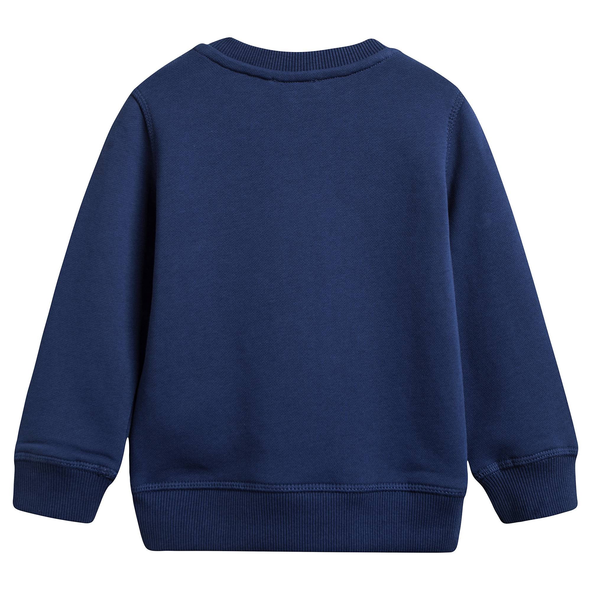 Girls Blue Tiger Sweatshirt