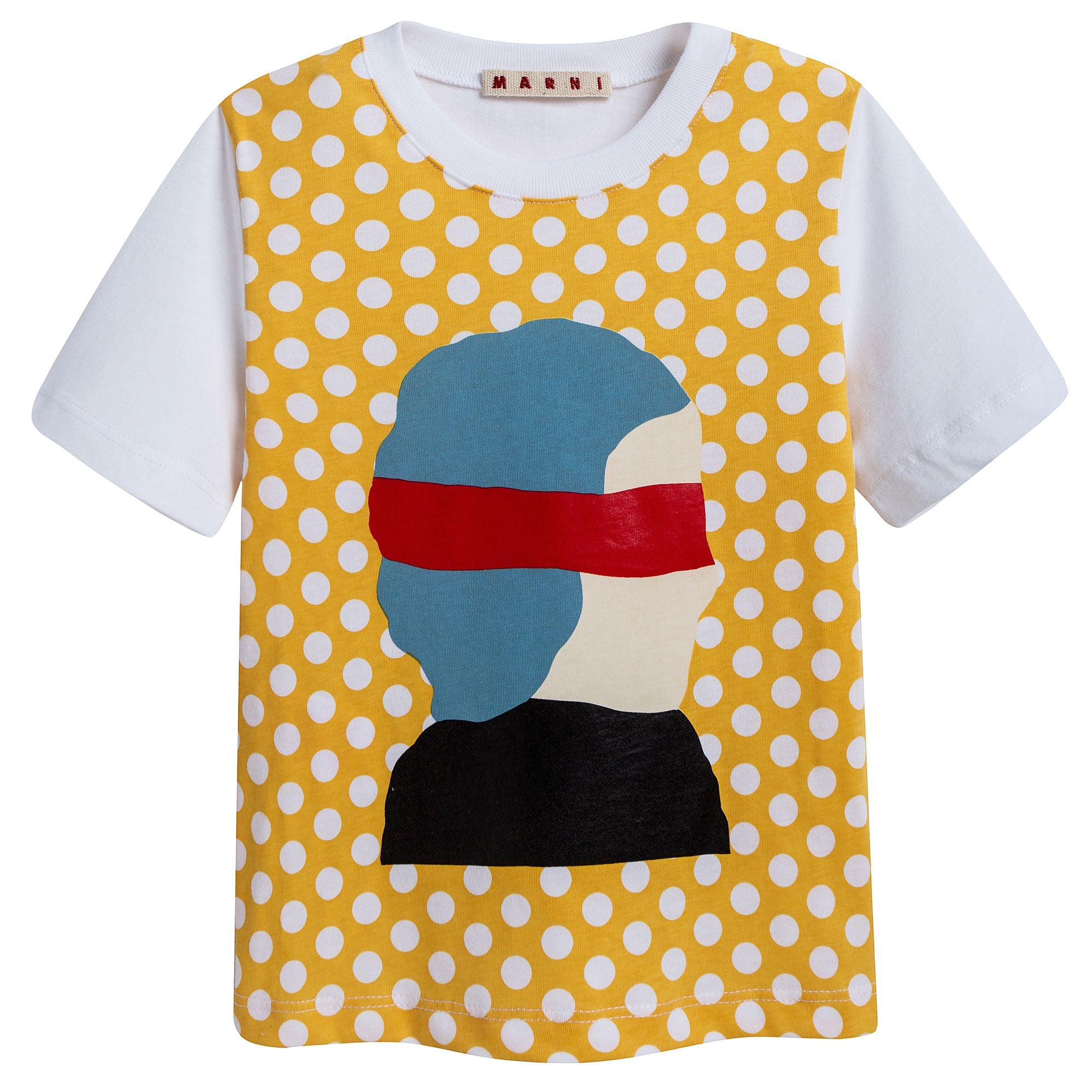 Girls Yellow Cotton T-shirt