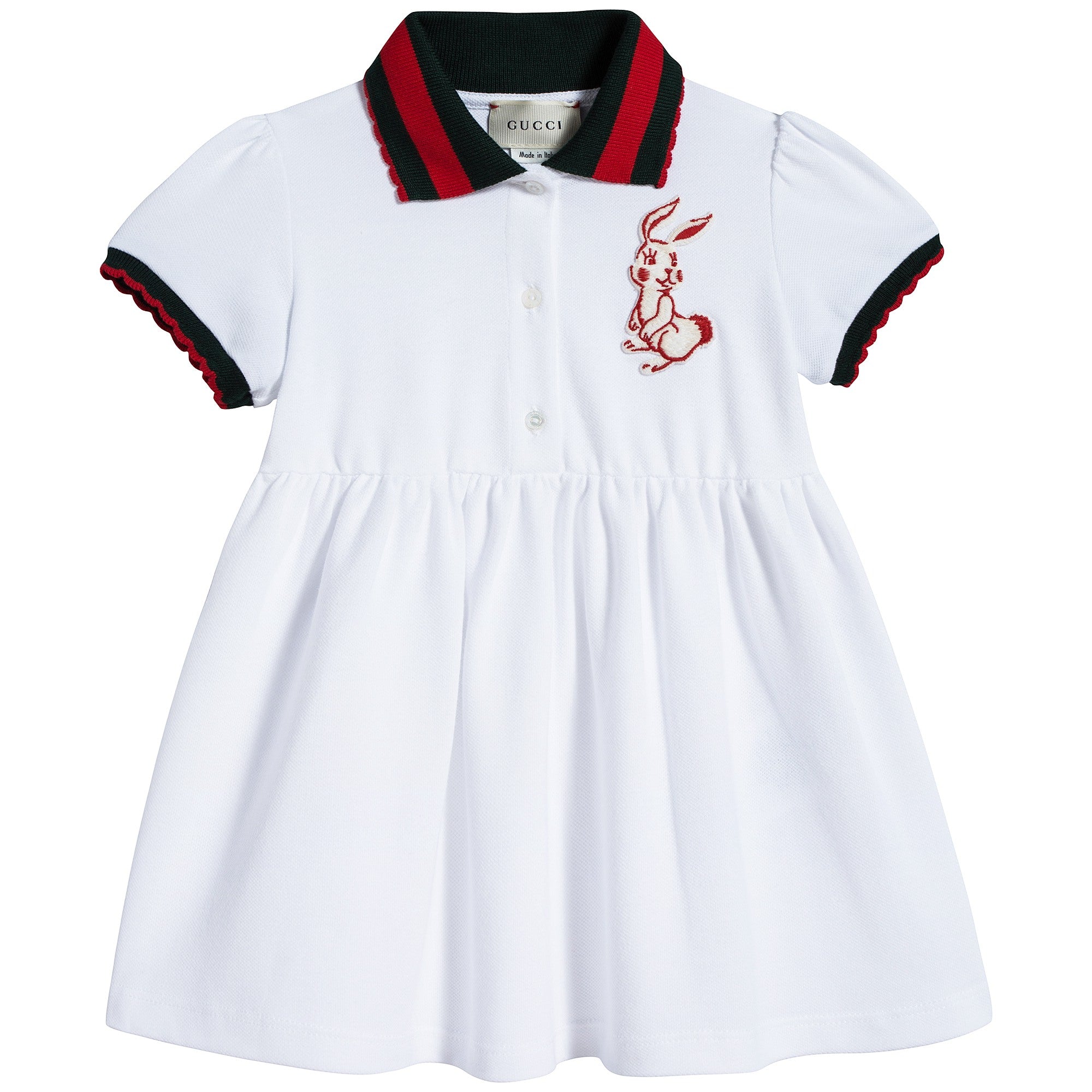 Baby Girls White Cotton Dress