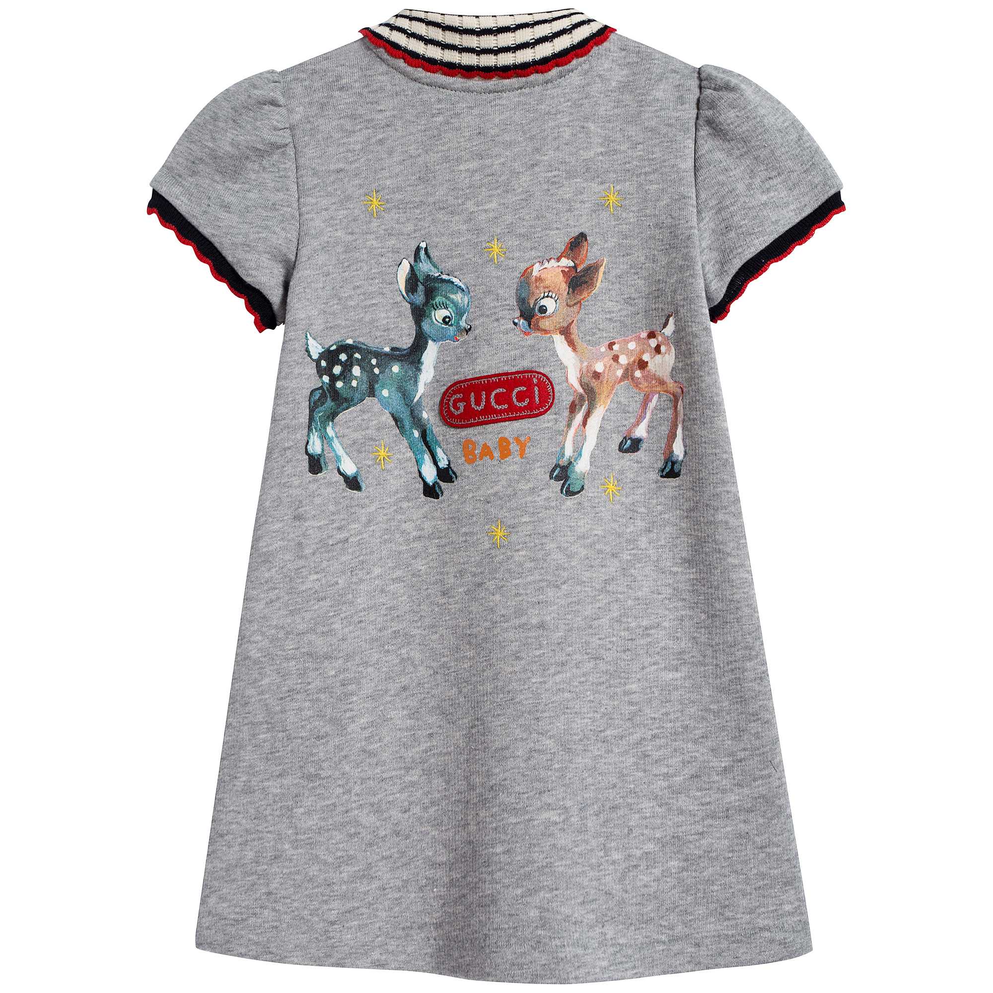 Baby Girls Grey Cotton Dress