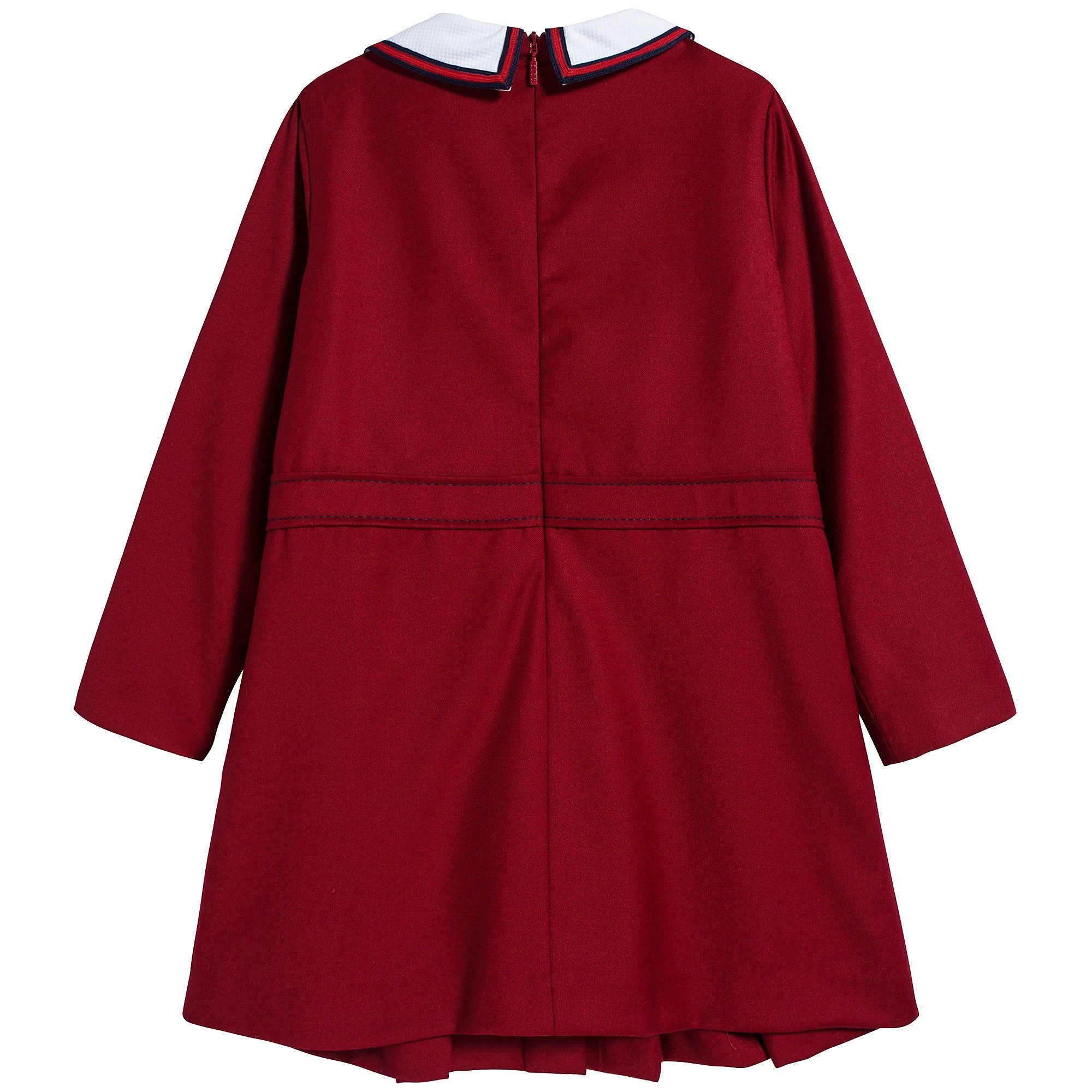 Girls Red Wool Dress