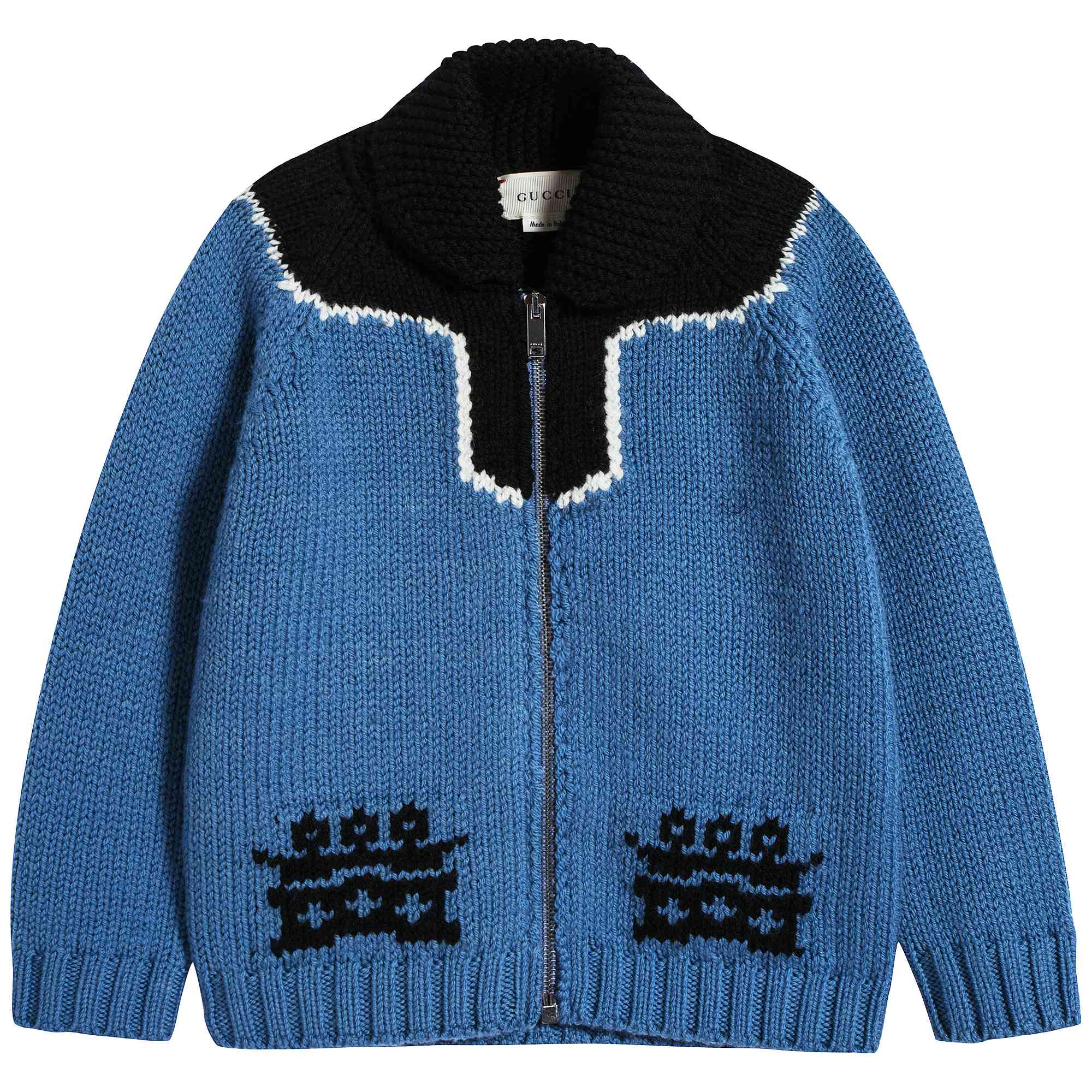 Baby Summeryav & Black Wool Cardigan