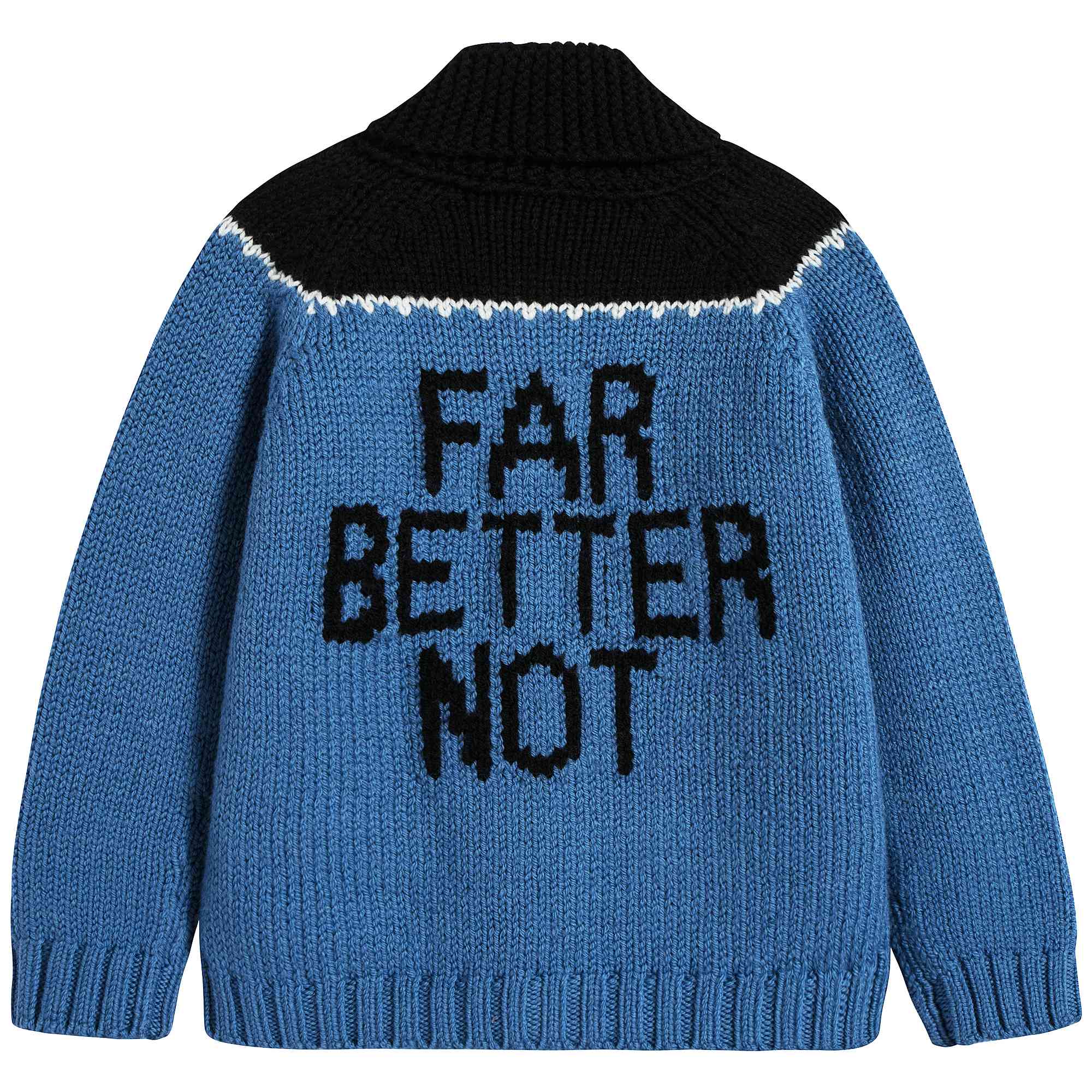 Baby Summeryav & Black Wool Cardigan