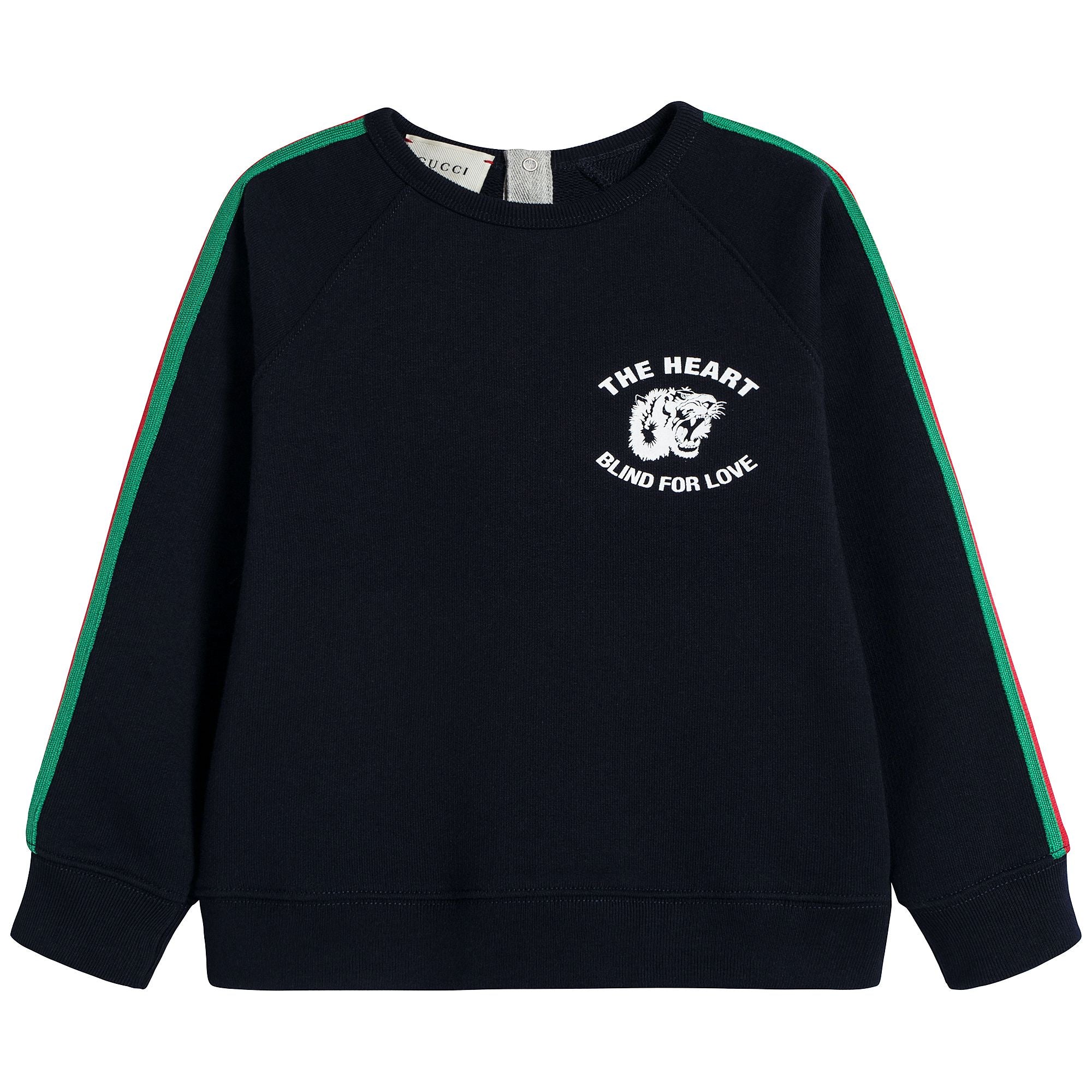 Baby Black Cotton Sweatshirt