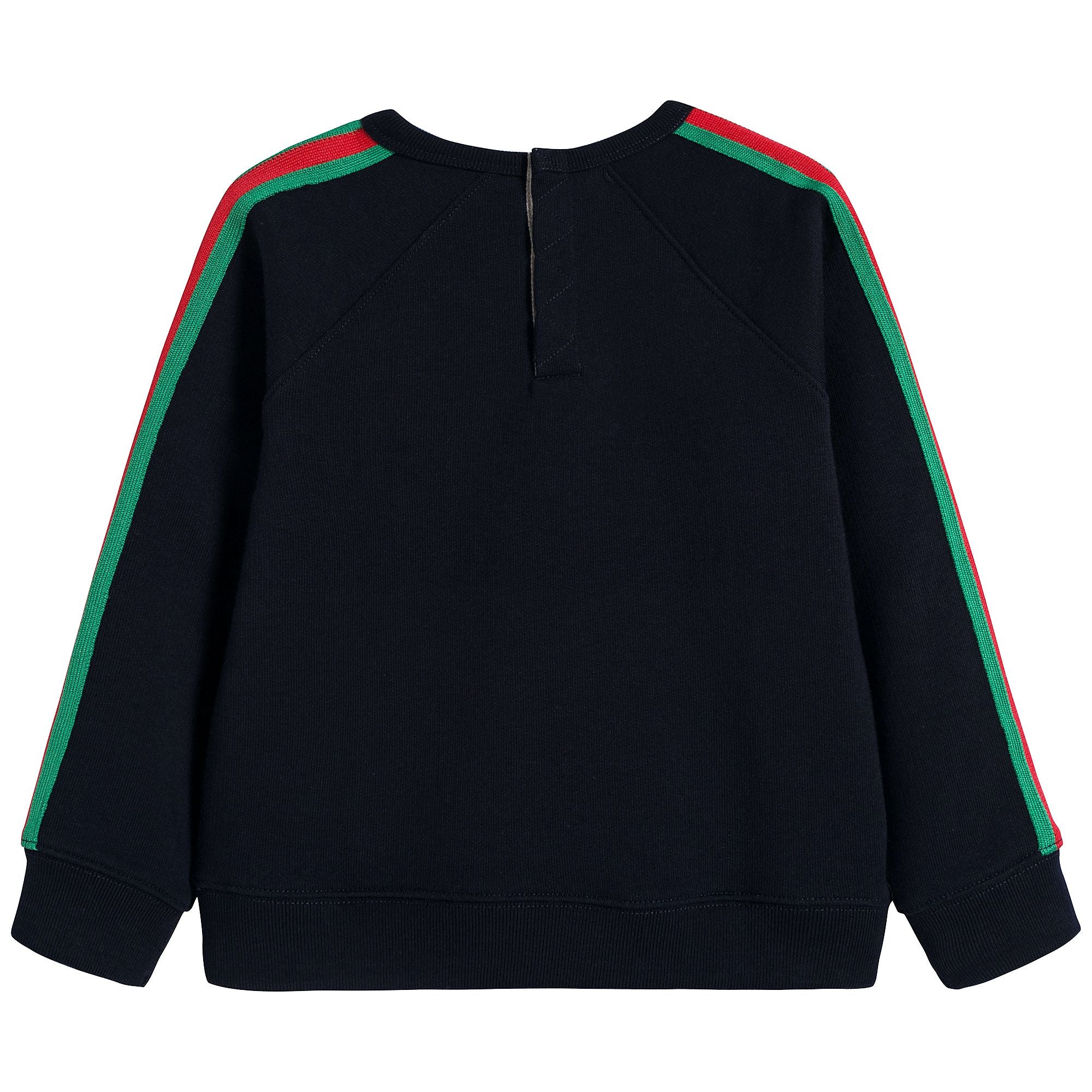 Baby Black Cotton Sweatshirt