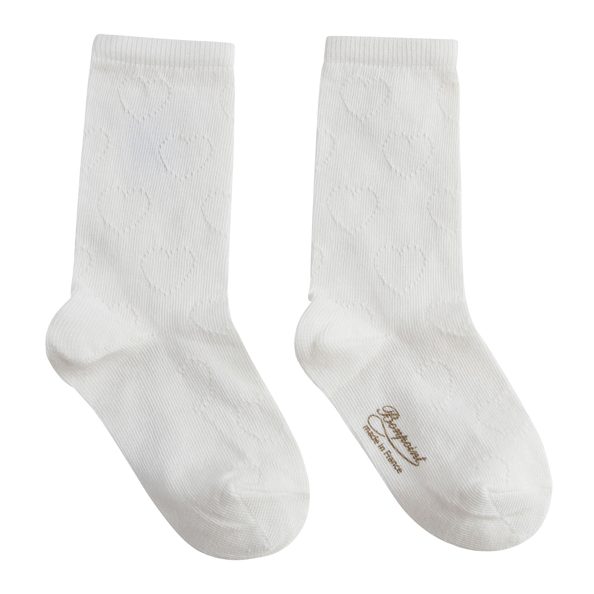 Girls White Cotton Socks
