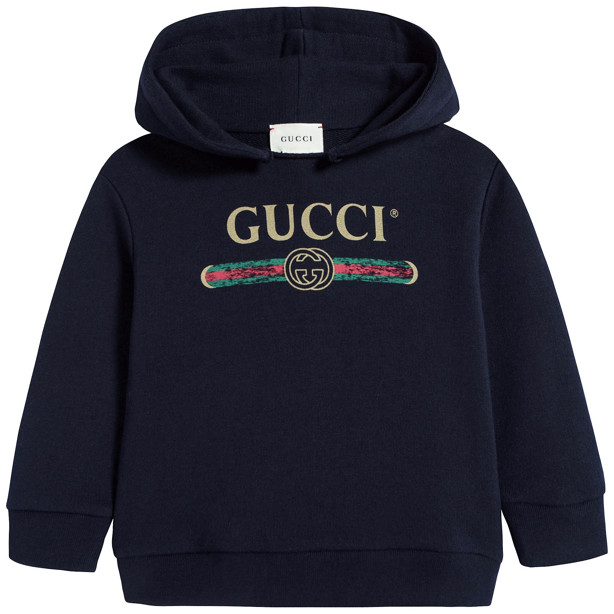 Baby Black Logo Cotton Sweatshirt