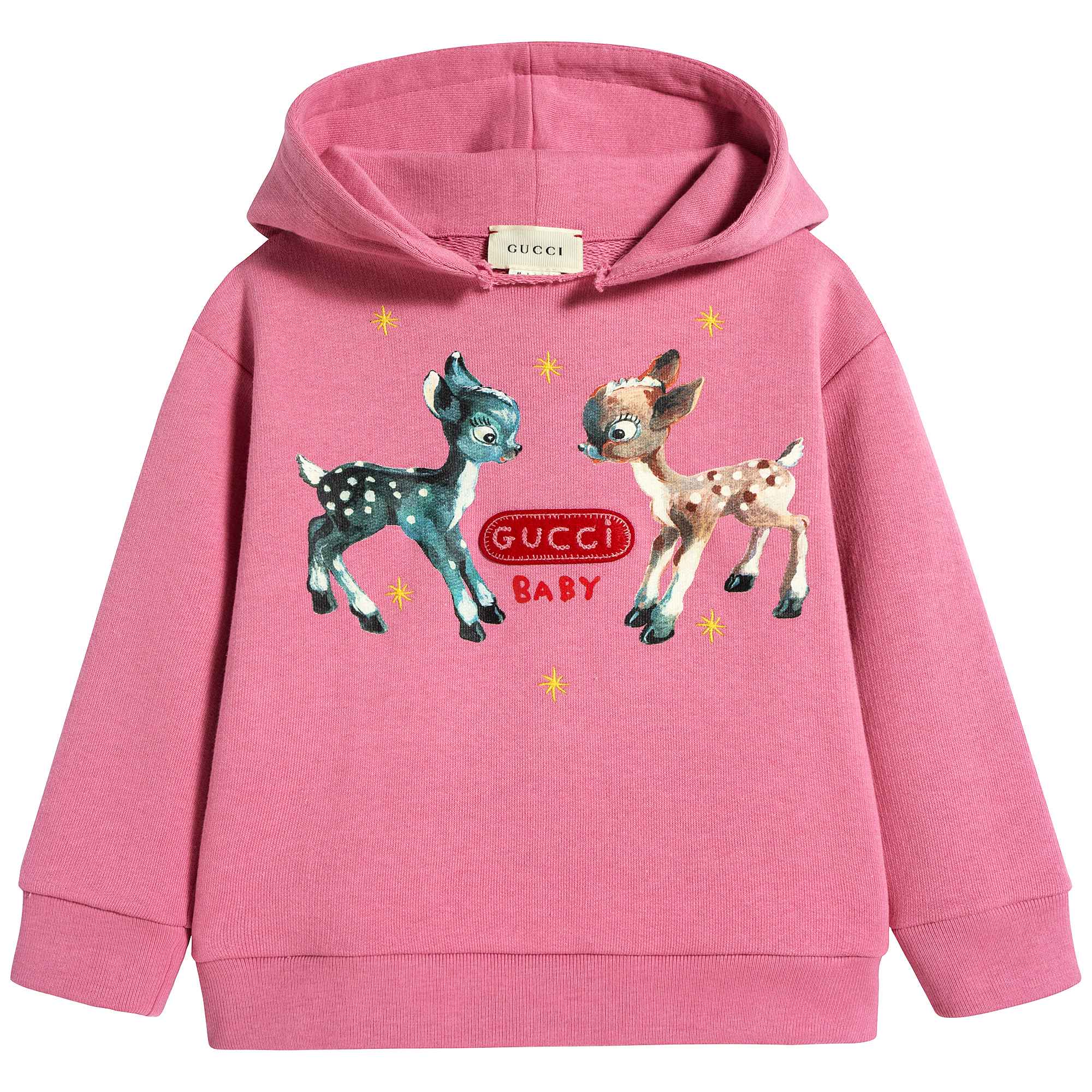 Baby Girls Pink Lady Cotton Sweatshirt