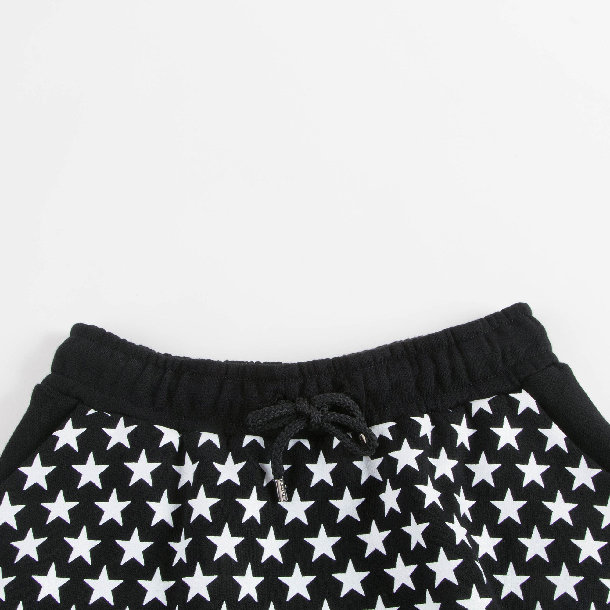 Girls Black & White Striped Cotton Skirt