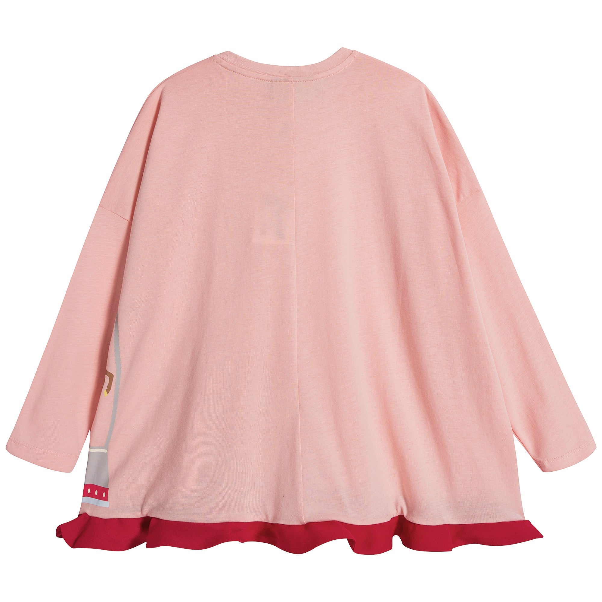 Girls Pink Cotton T-shirt