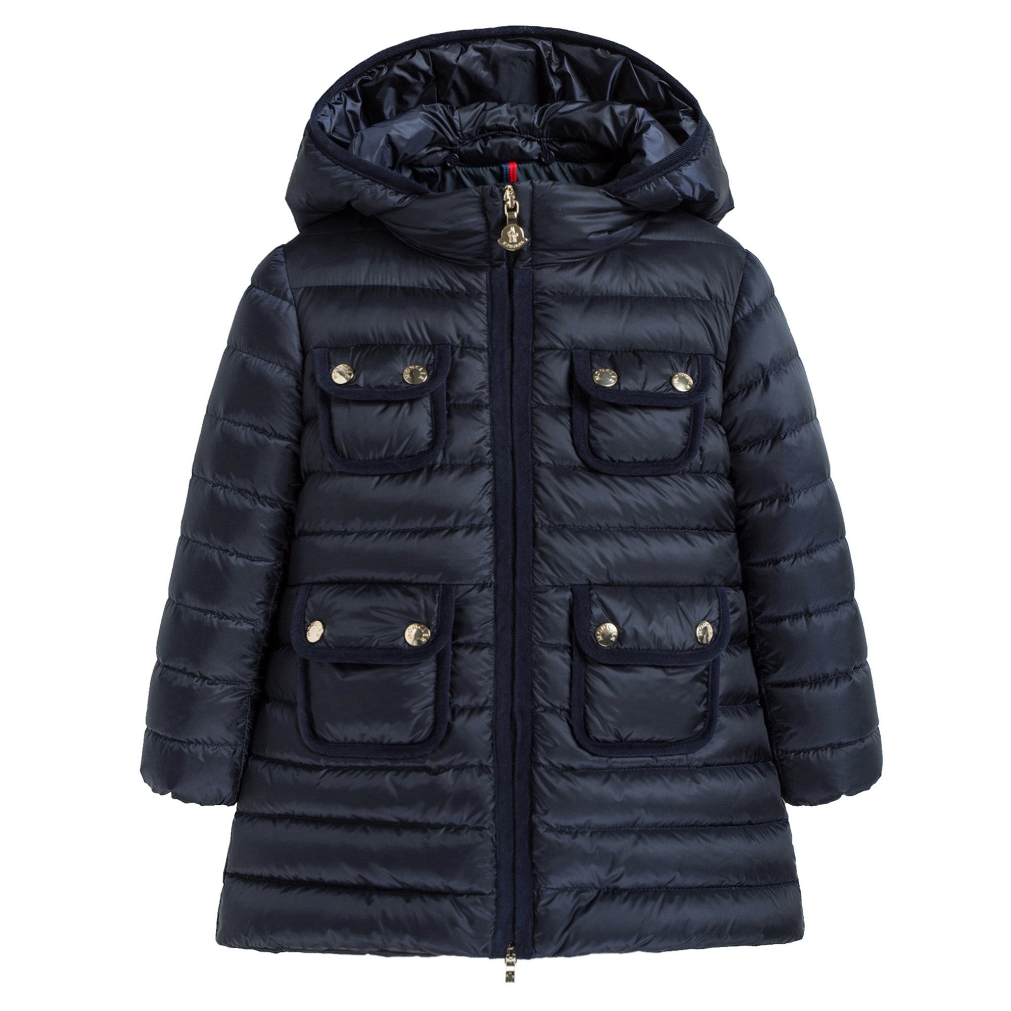 Girls Blue 'Nuages' Down Padded Coat