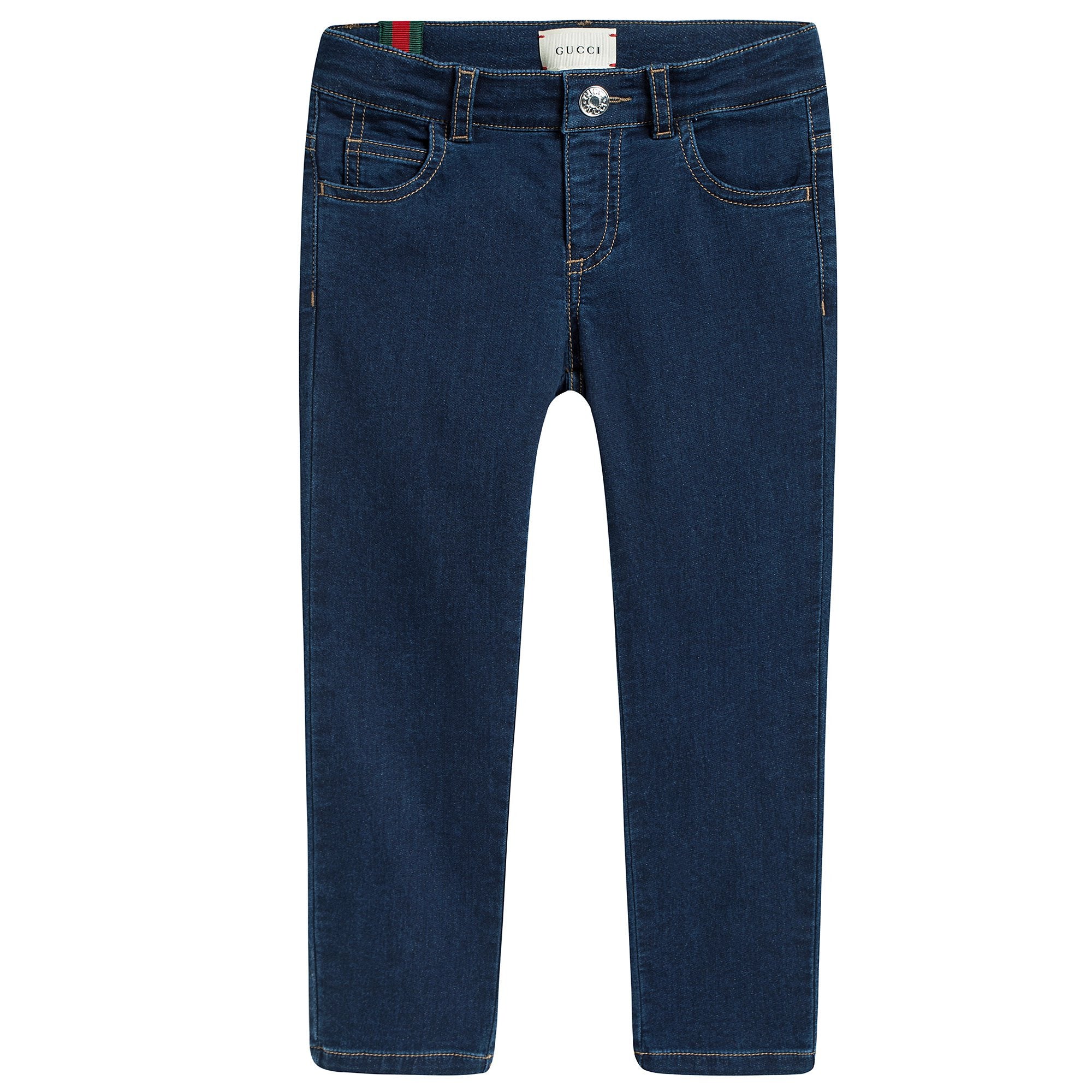 Girls Slim-Fit Blue Jeans