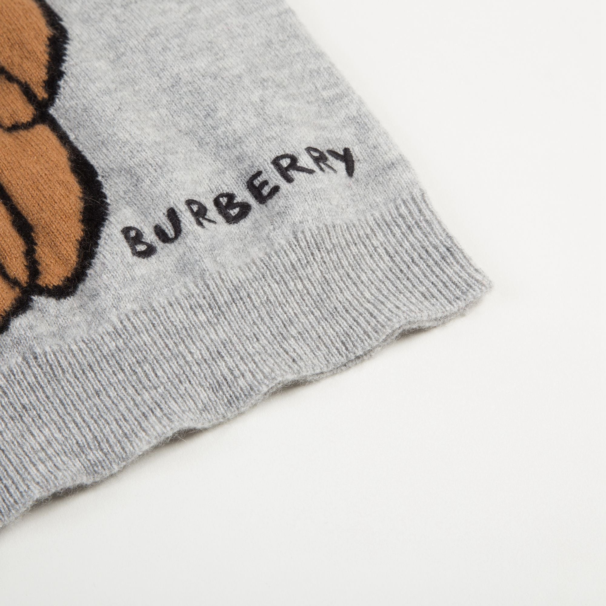 Boys Grey Melange Knits Cashmere Sweater