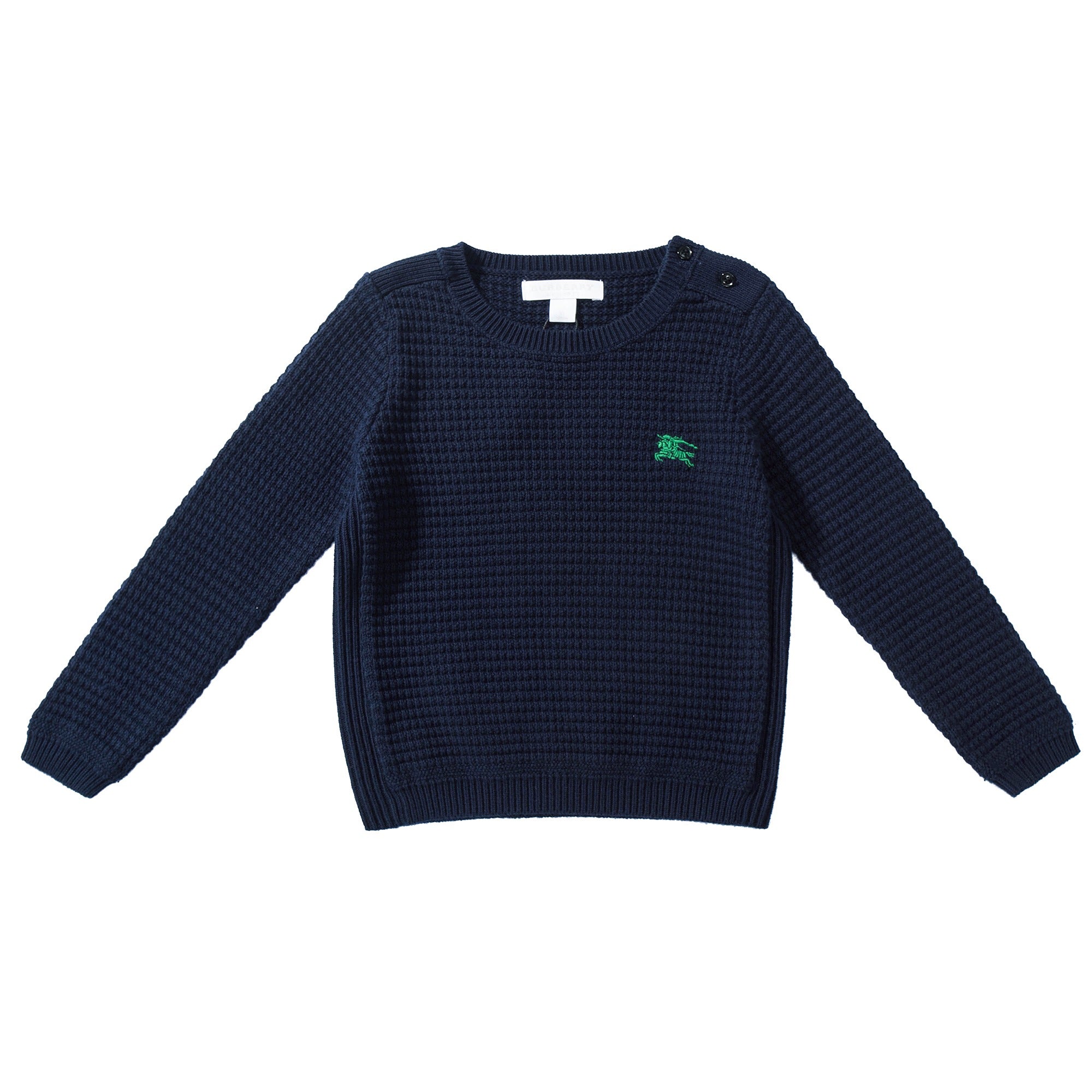 Baby Boys Navy Blue Cotton Sweater