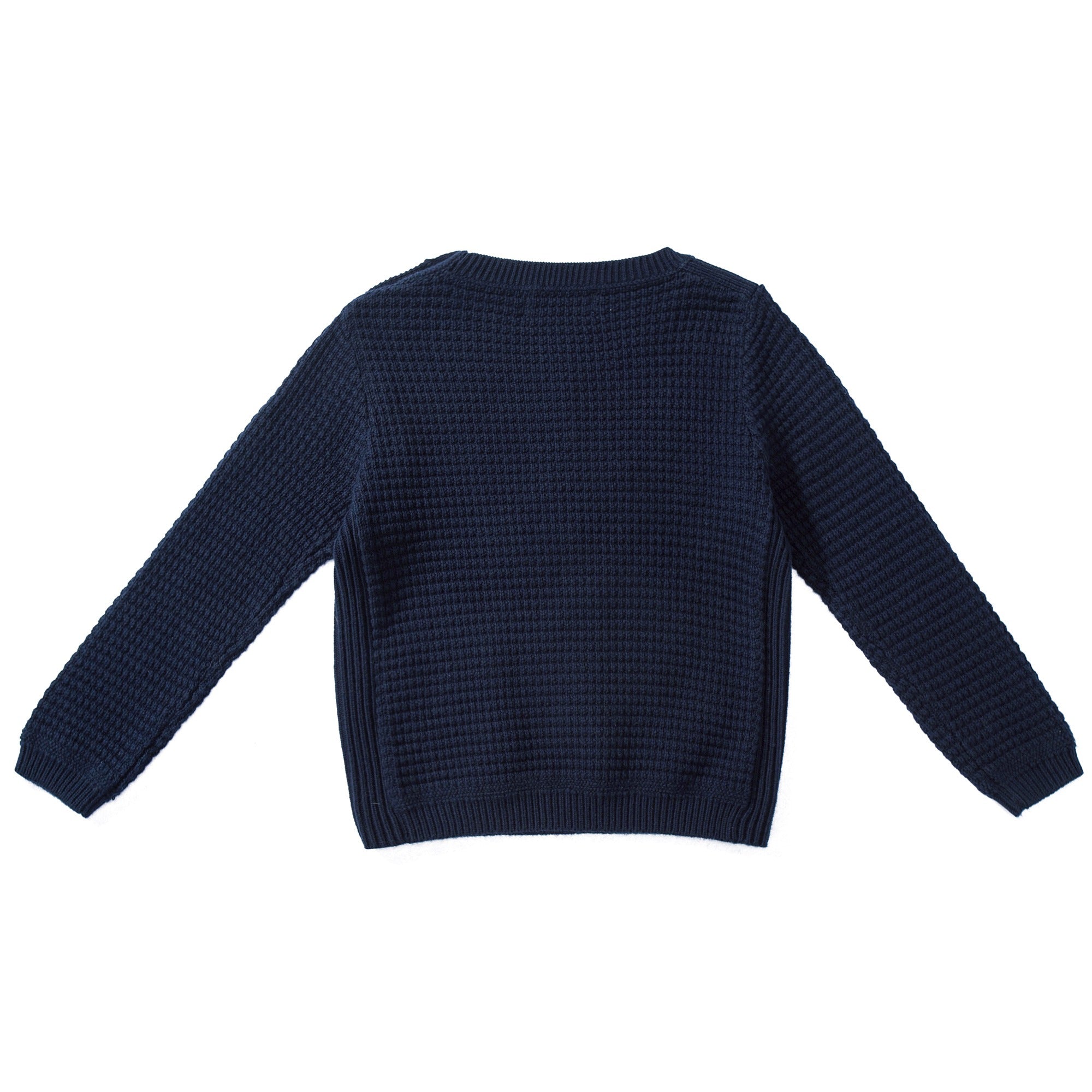 Baby Boys Navy Blue Cotton Sweater