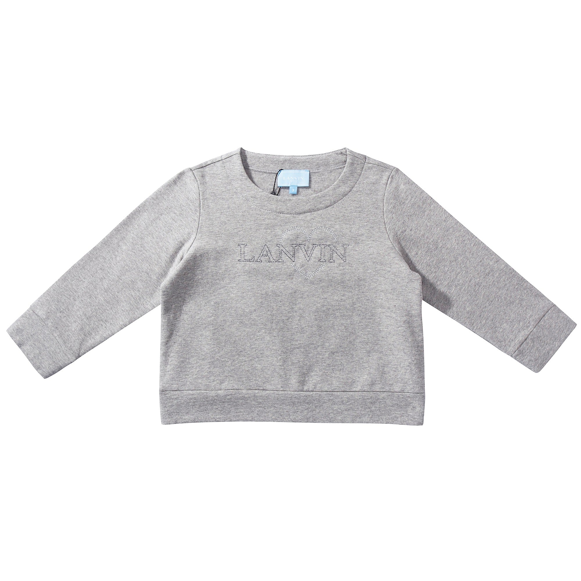 Baby Grey Logo Cotton Sweater