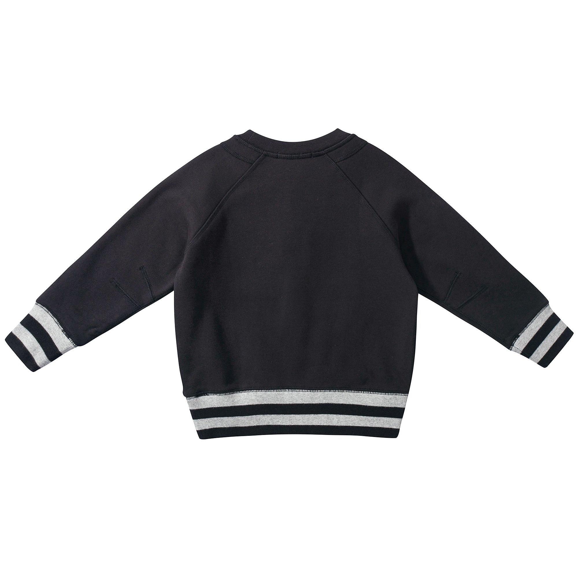 Baby & Girls Black Cotton Swerteshirt