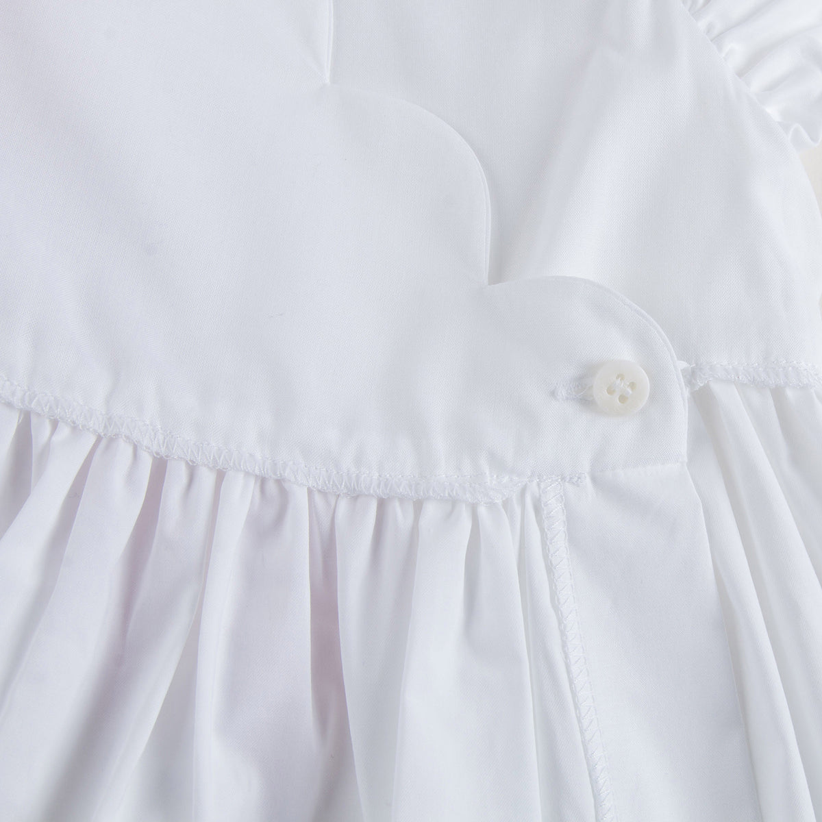 Girls White Cotton Dress with Pink Bow - CÉMAROSE | Children's Fashion Store - 6