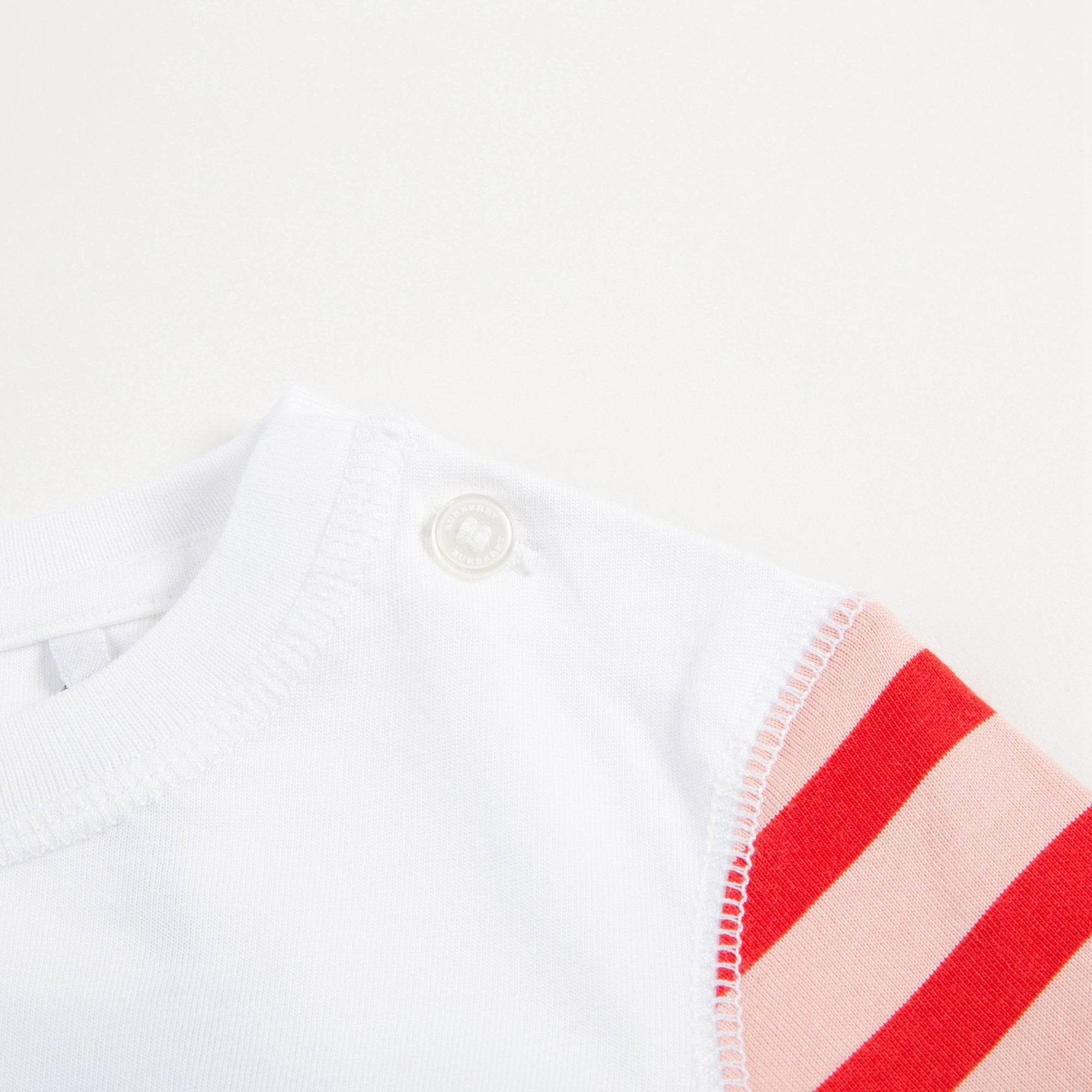 Baby Girls White Cotton T-shirt