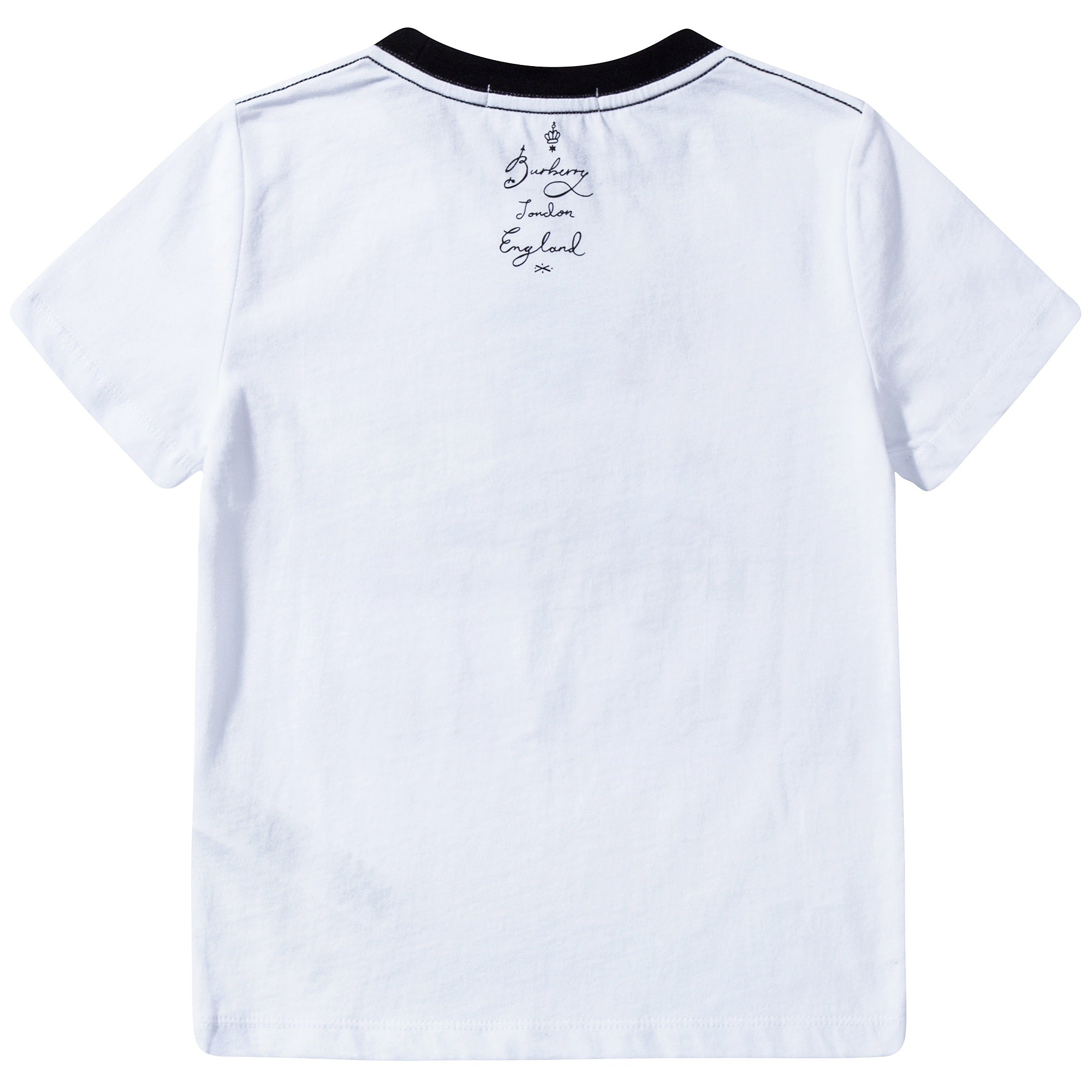Baby & Girls White Cotton T-shirt