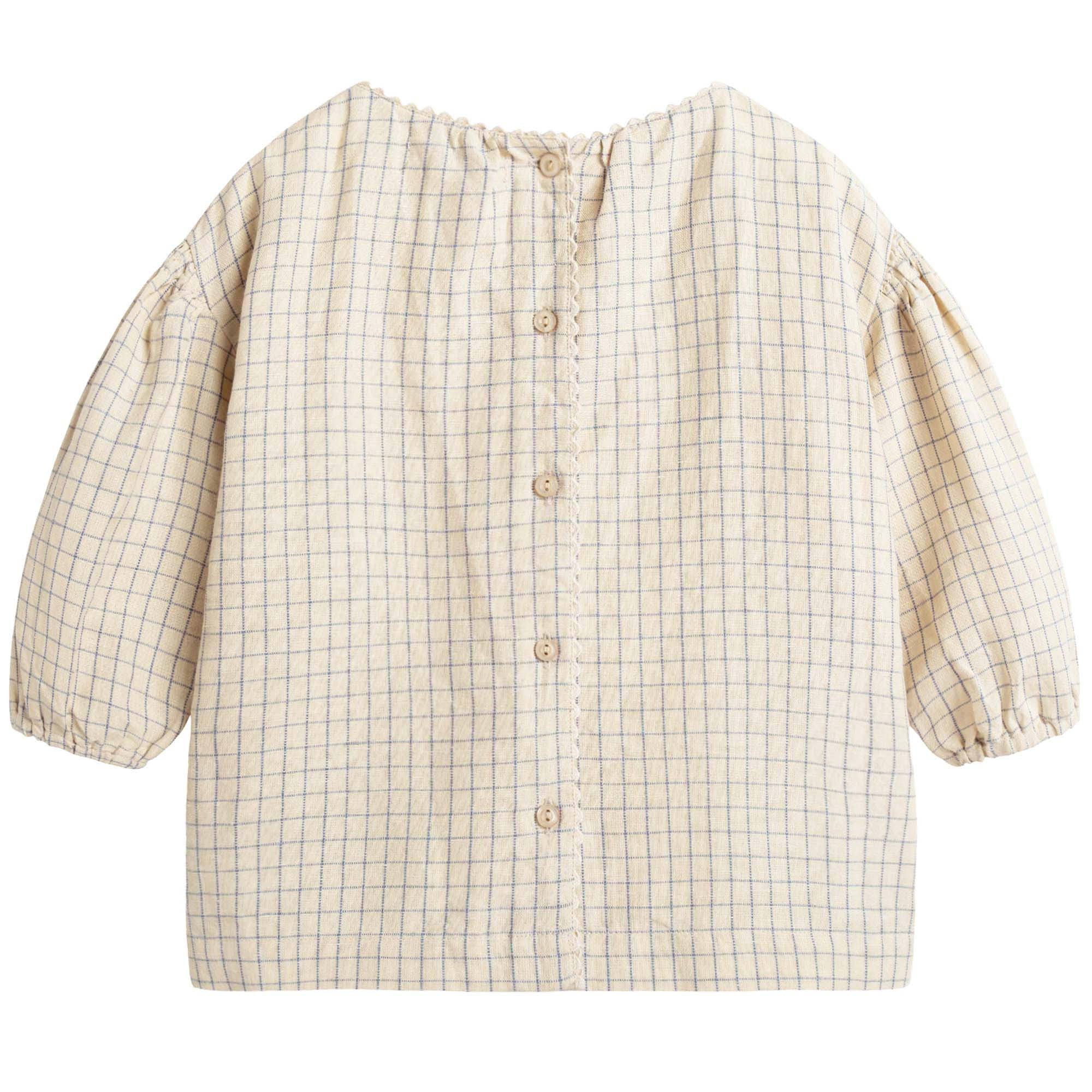 Girls Rustic Check Woven Blouse