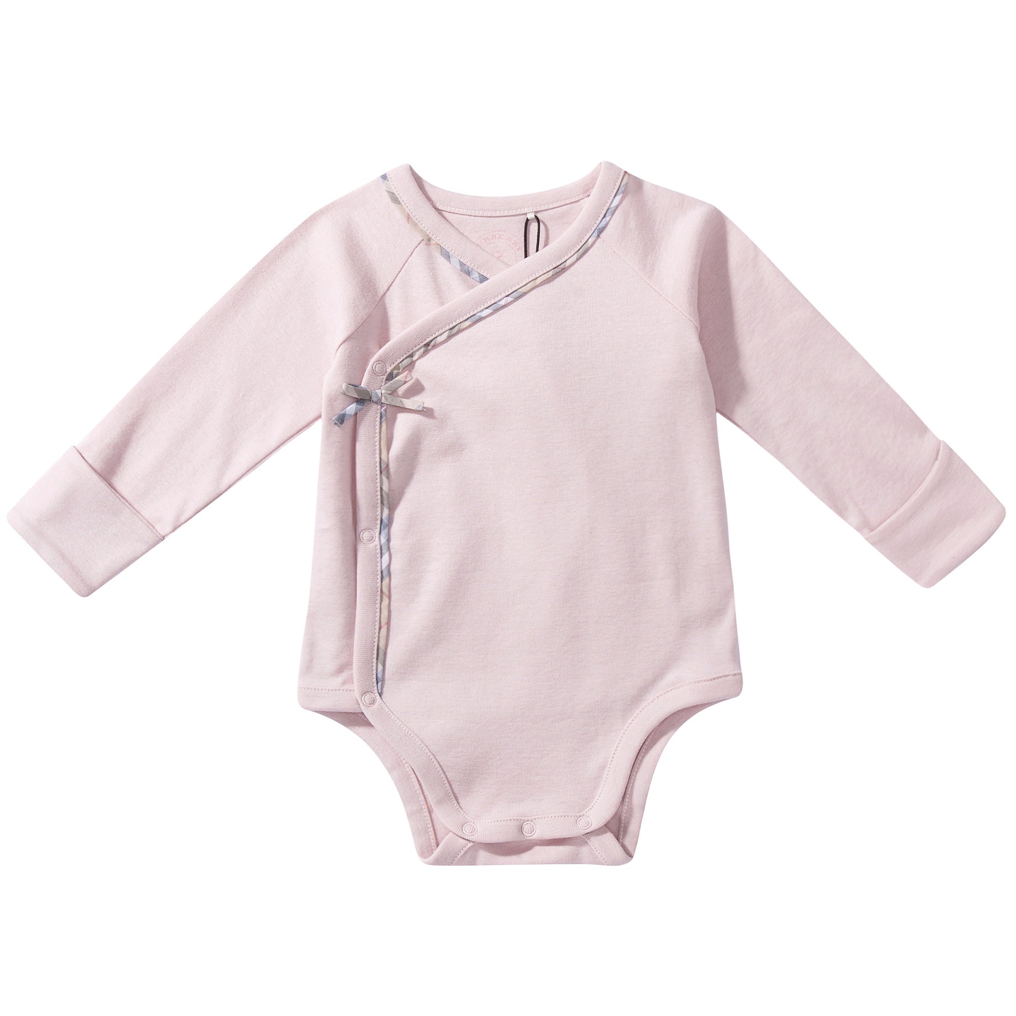 Baby Girls Powder Pink Cotton Three-piece Gift Set