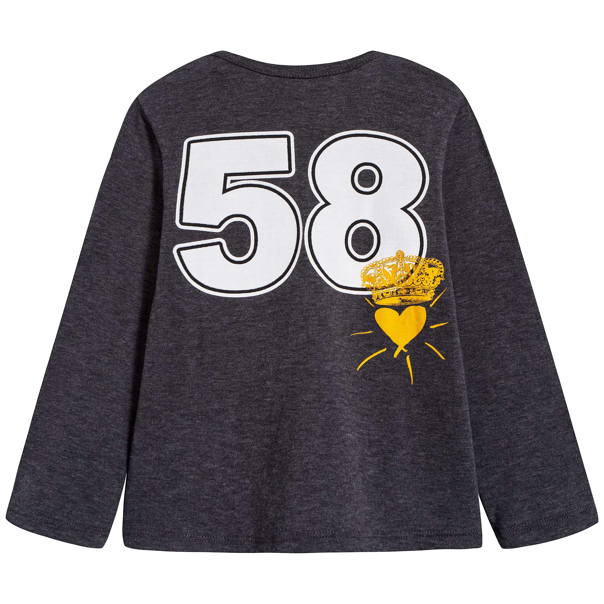 Baby Melange Grey Cotton T-shirt