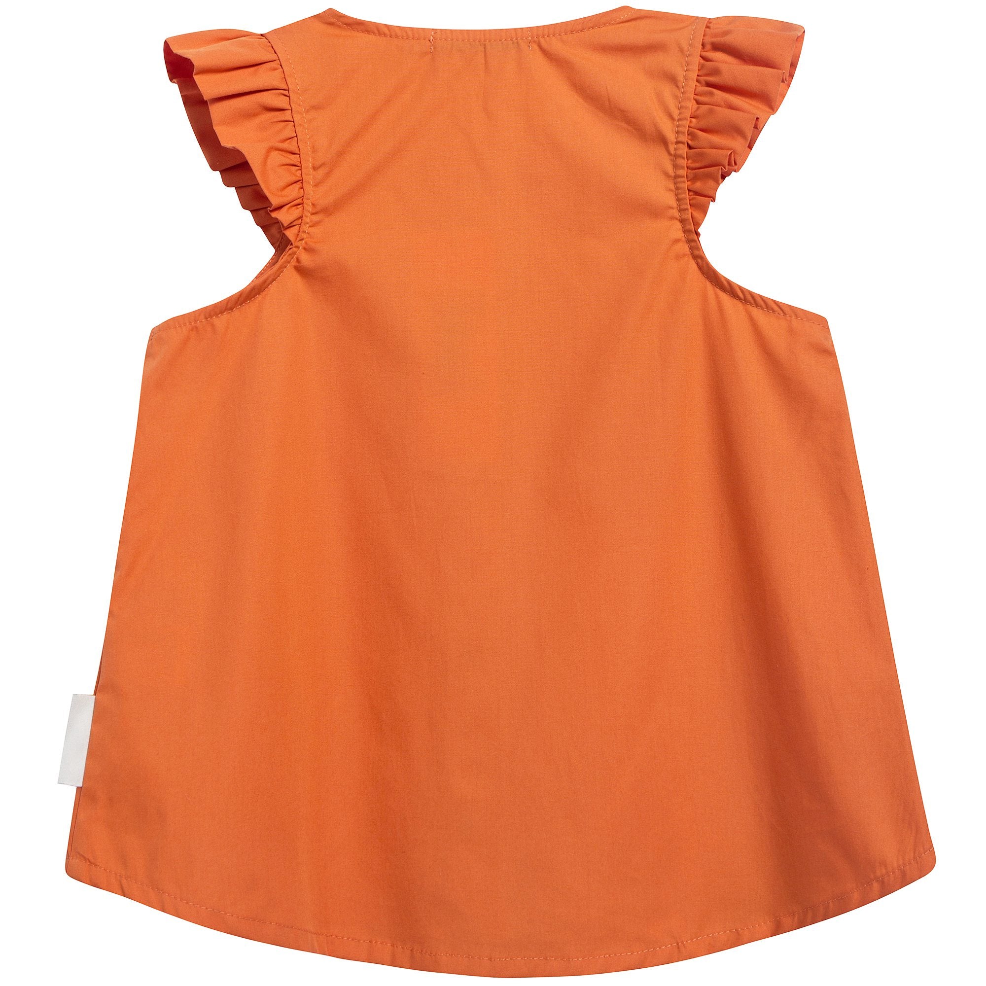 Girls Brick Cotton Solid Tank Blouse
