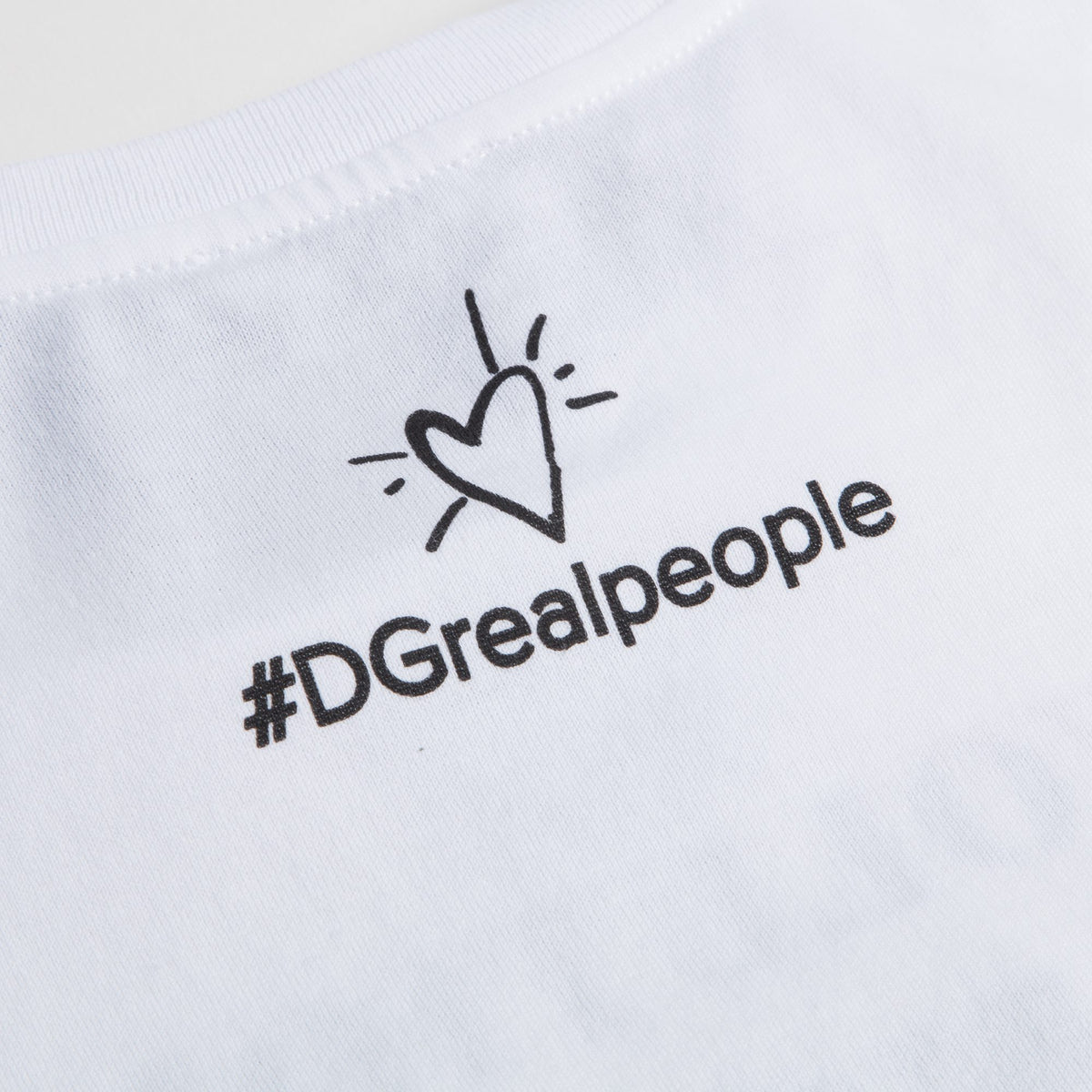 T-shirt blanc en coton pour filles