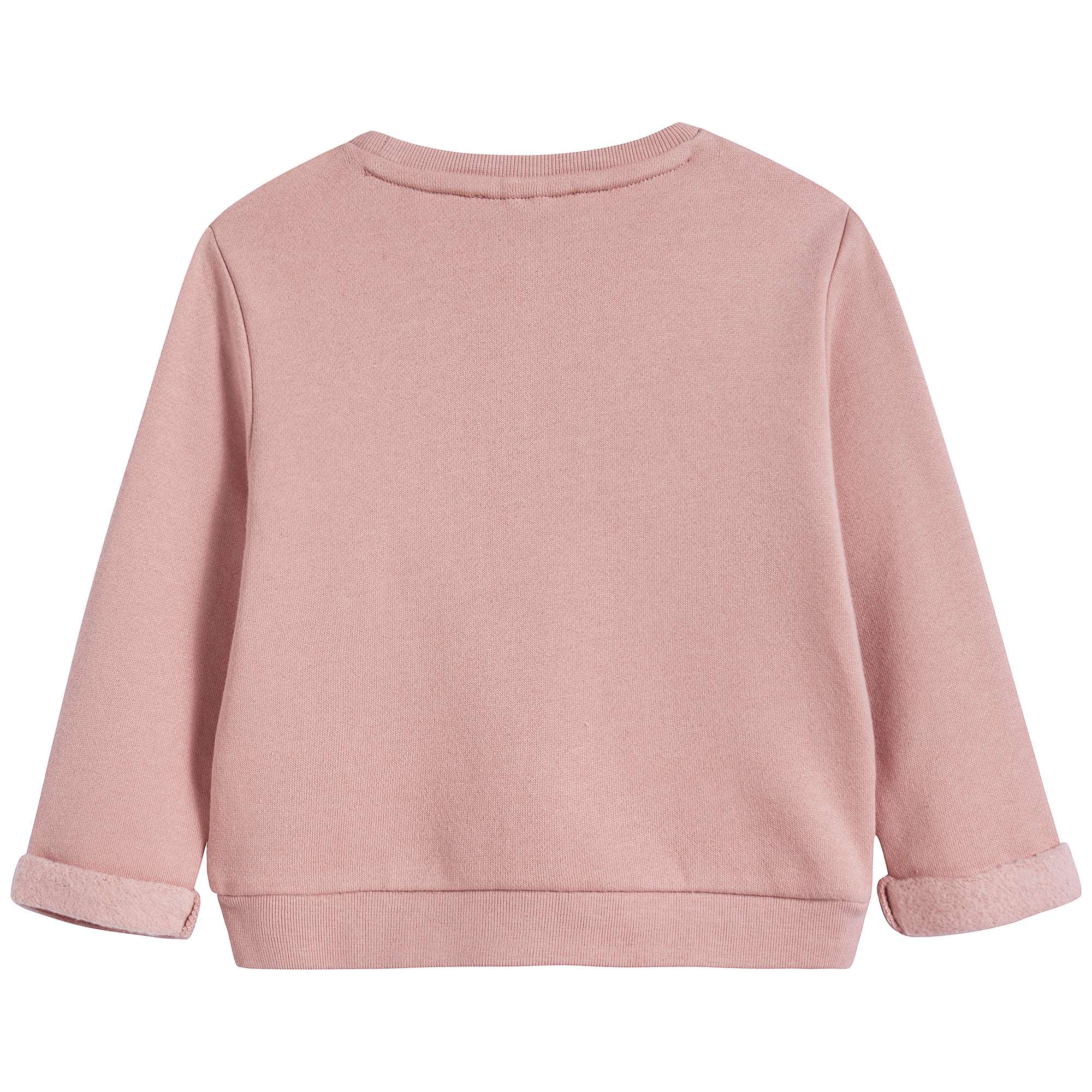 Baby Girls Dusky Rose Cotton Sweatshirt