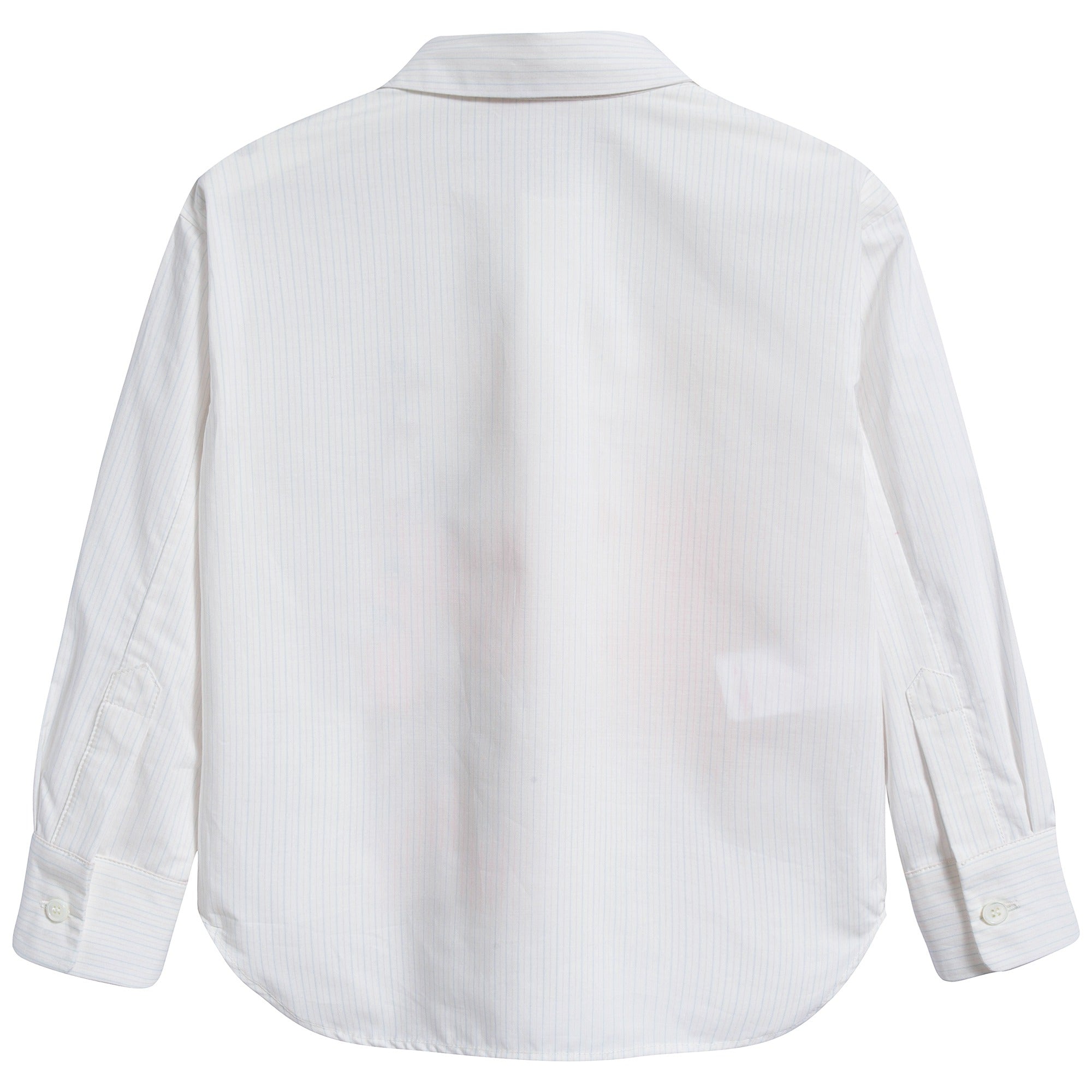 Girls White Printed Cotton T-shirt