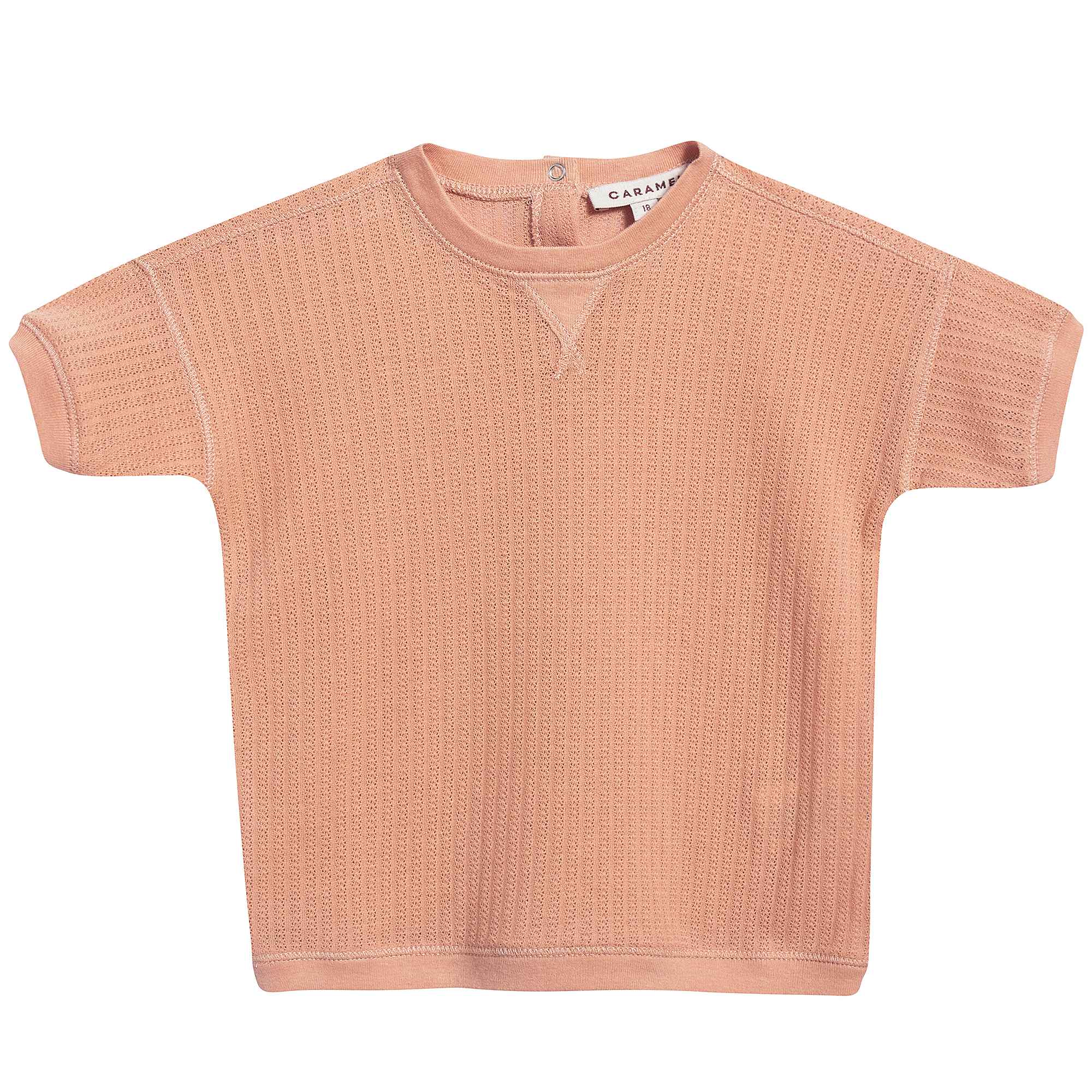 Baby Coral Pink Cotton Jersey T-Shirt