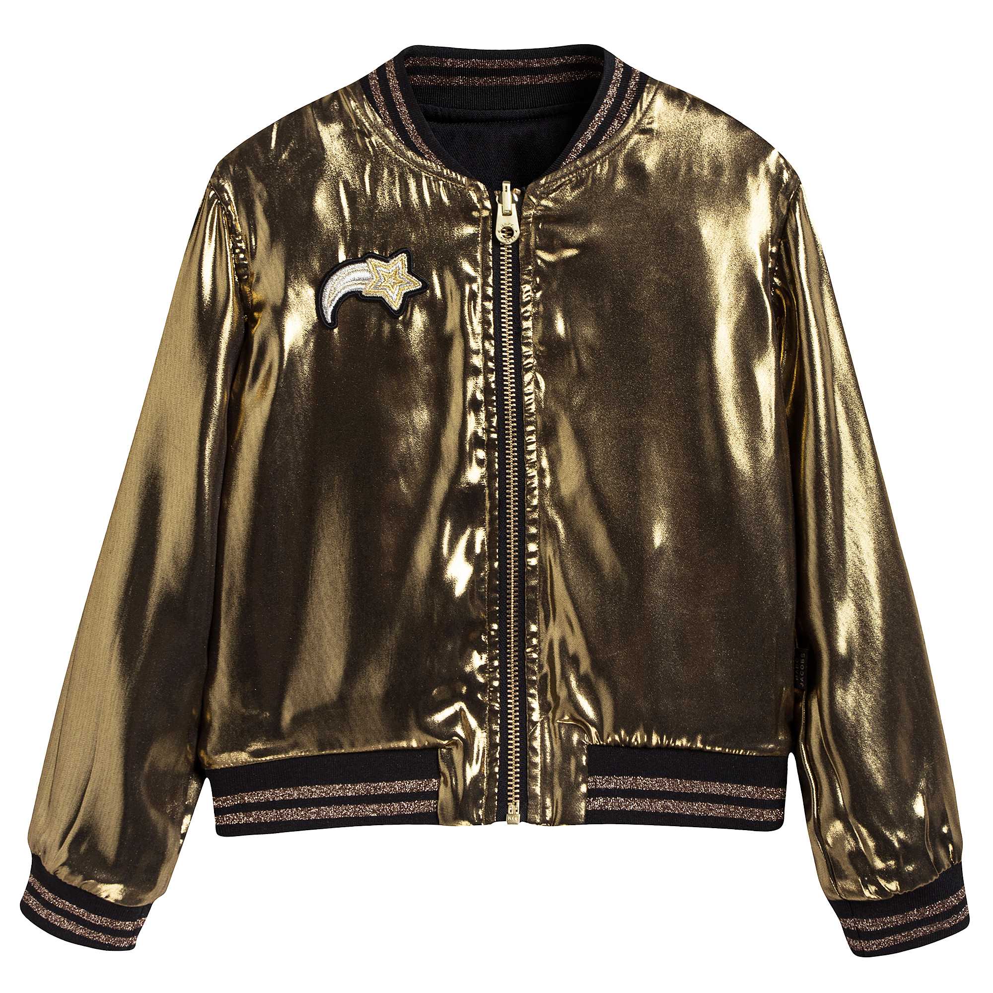 Girls Black & Gold Reversible Jacket