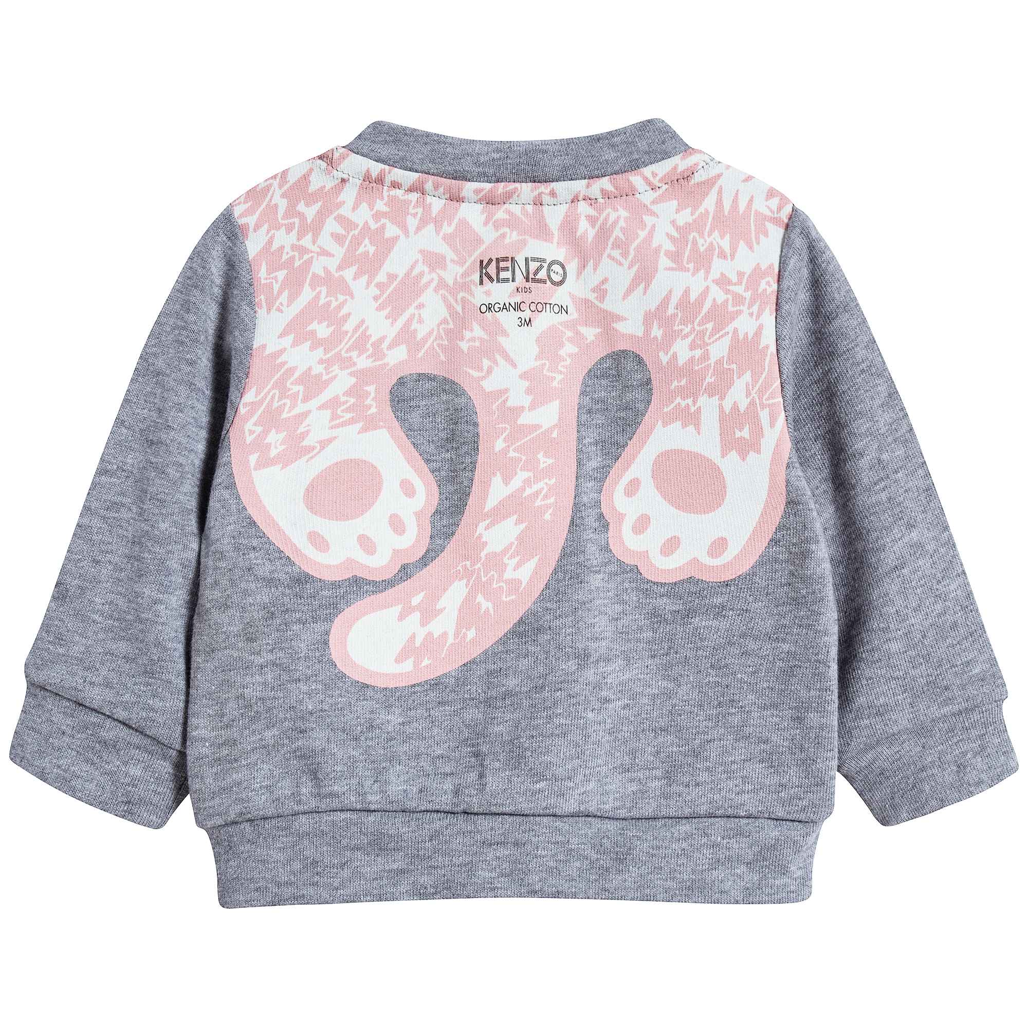 Baby Girls Marl Grey Cotton Cardigan
