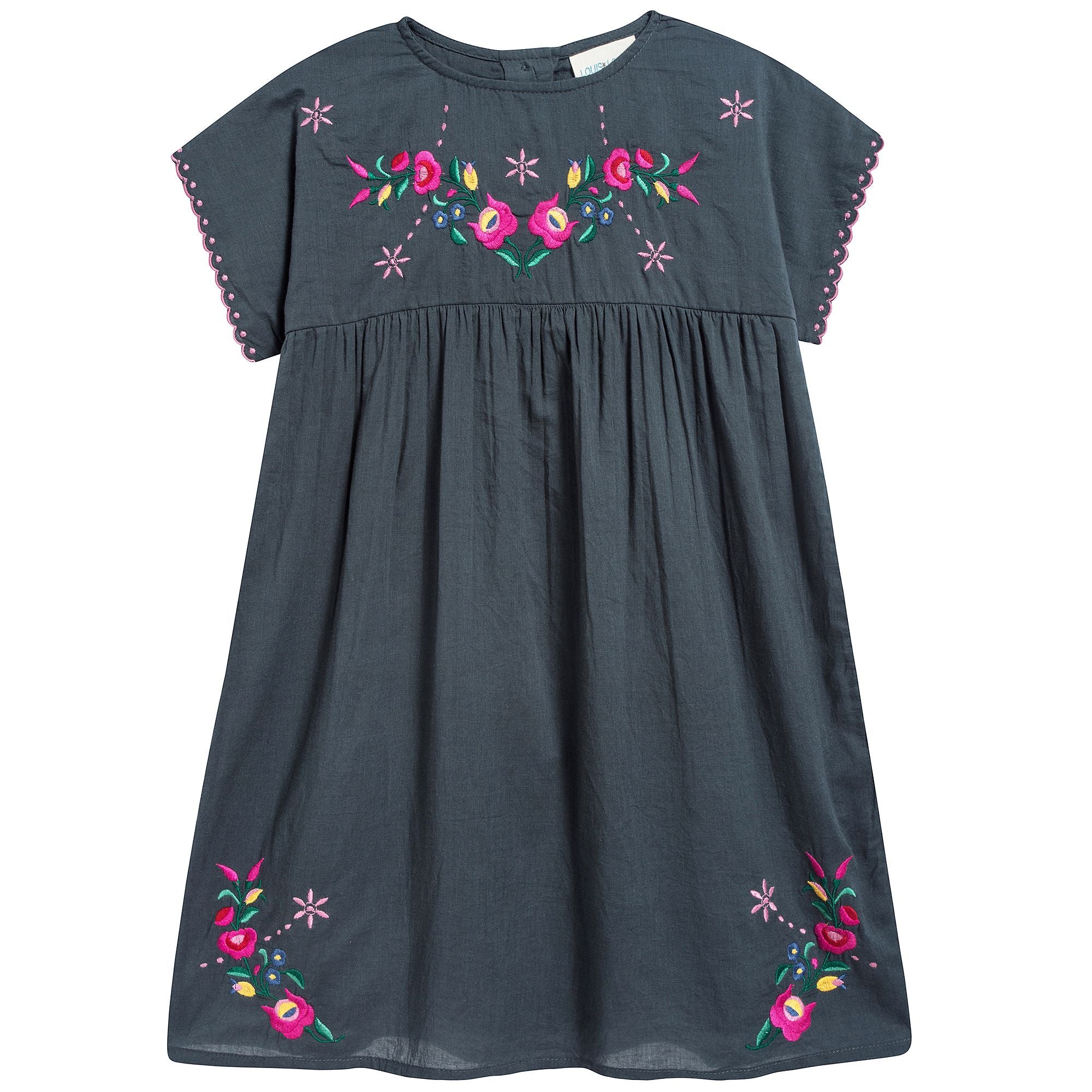 Girls Carbon Printed Cotton Dress