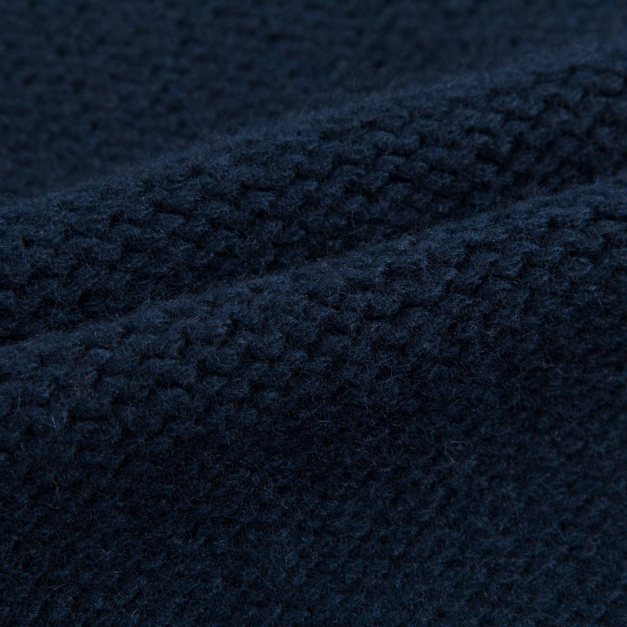 Girls Navy Blue Wool Sweater Leaves Hollow