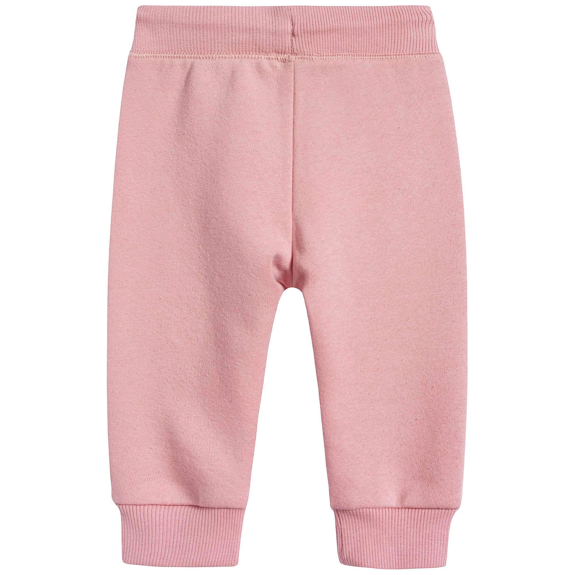 Baby Girls Middle Pink Cotton Trousers
