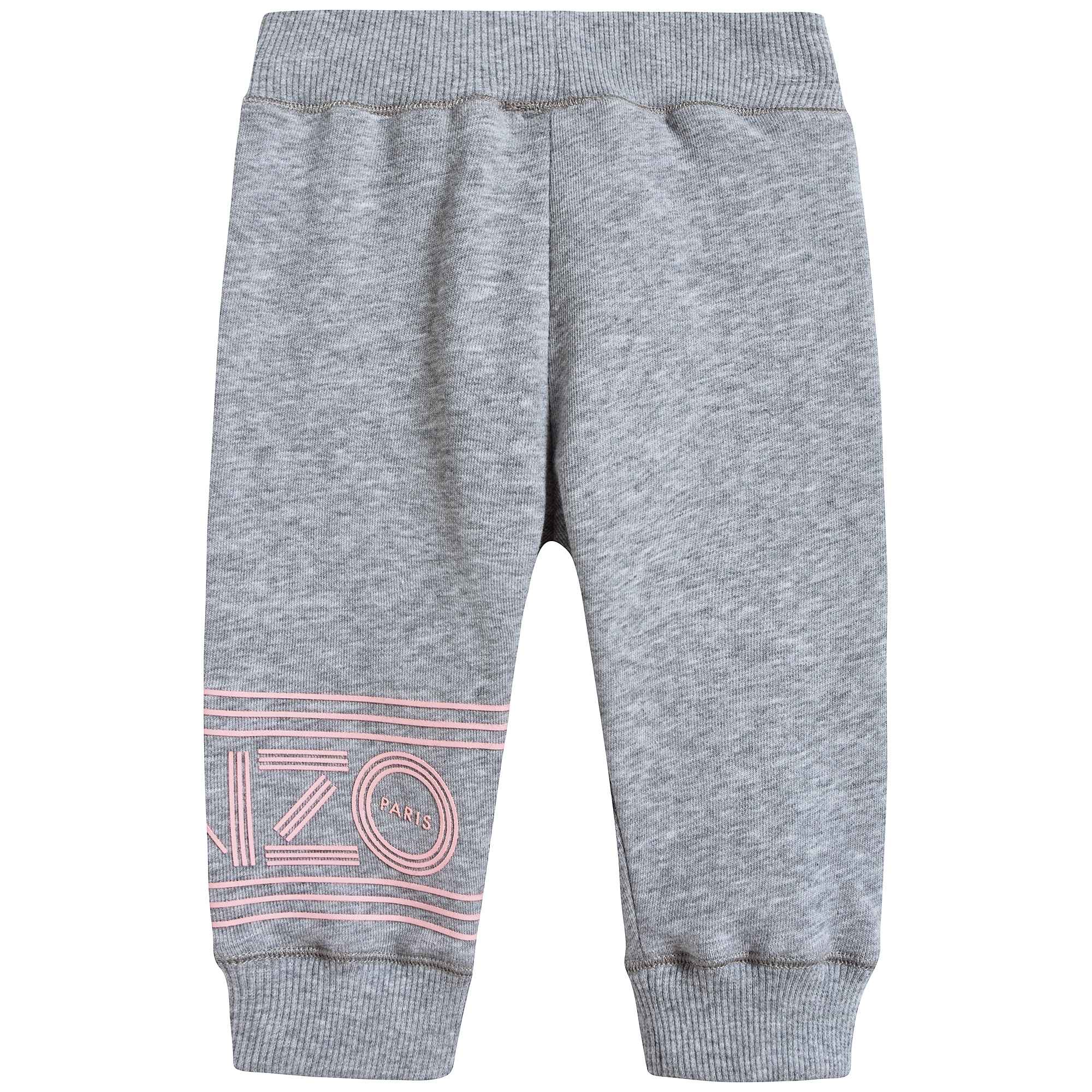 Baby Girls Logo Cotton Trousers