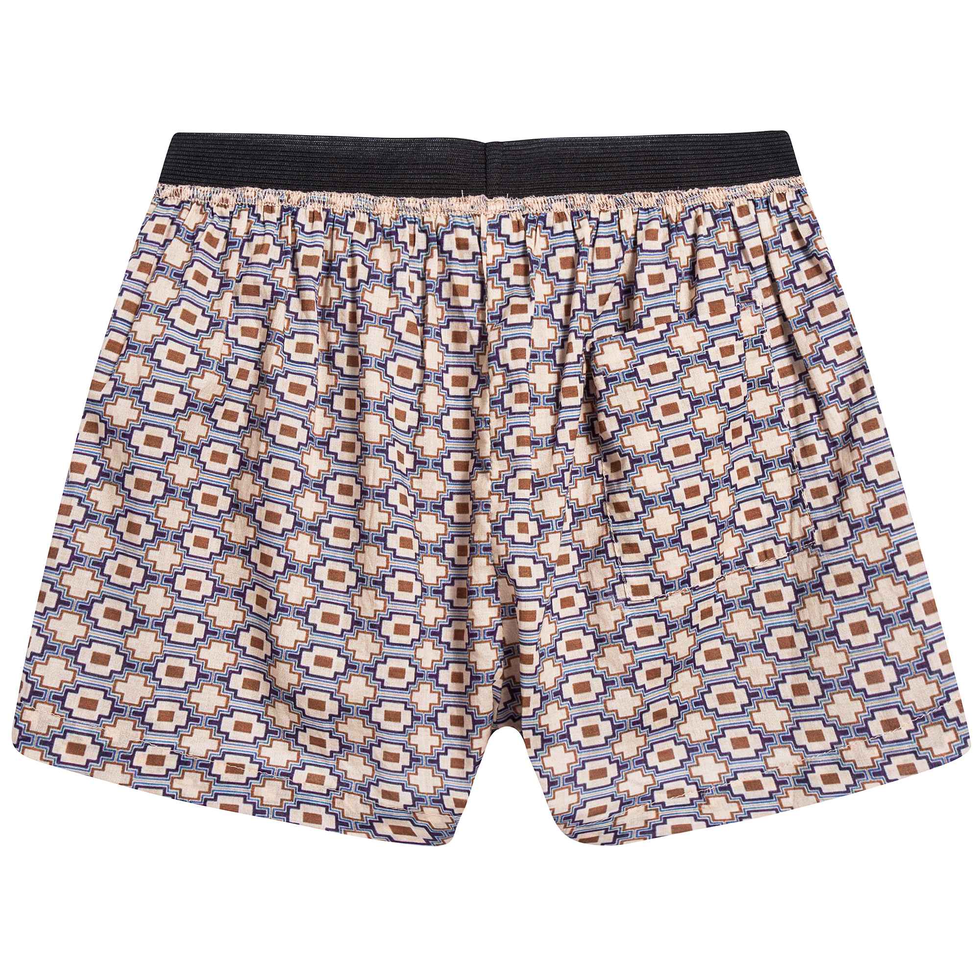 Girls & Boys Kaleido Blue Woven Shorts